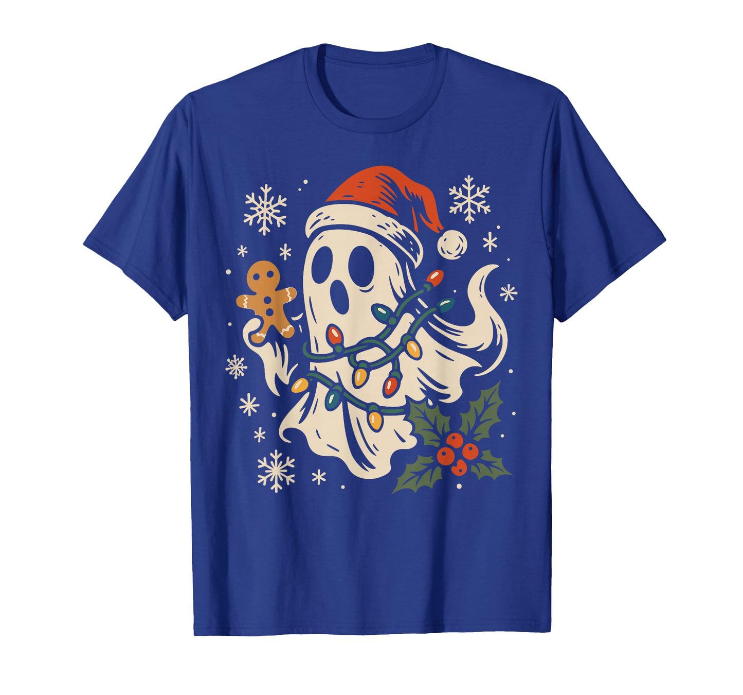 Ghost Christmas Santa Spooky Christmas T-Shirt