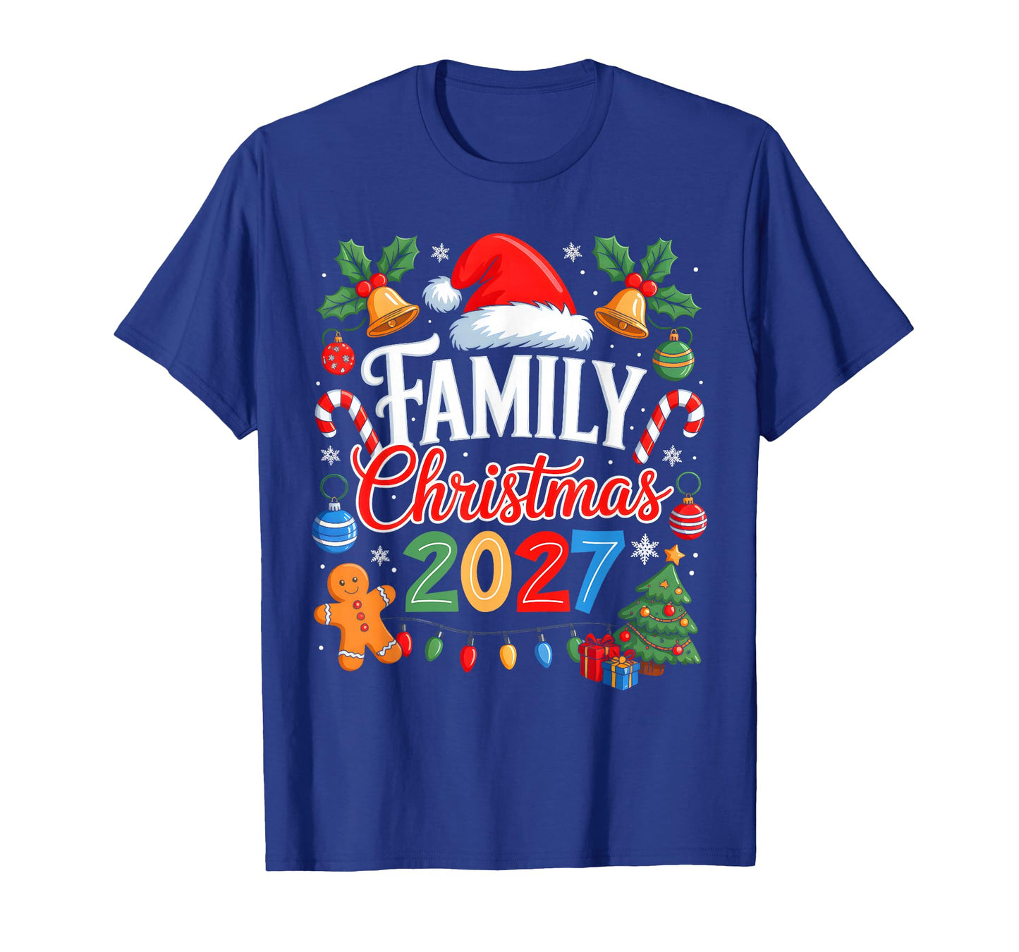 Family Christmas 2027 Matching Pajamas Xmas Family Christmas T-Shirt