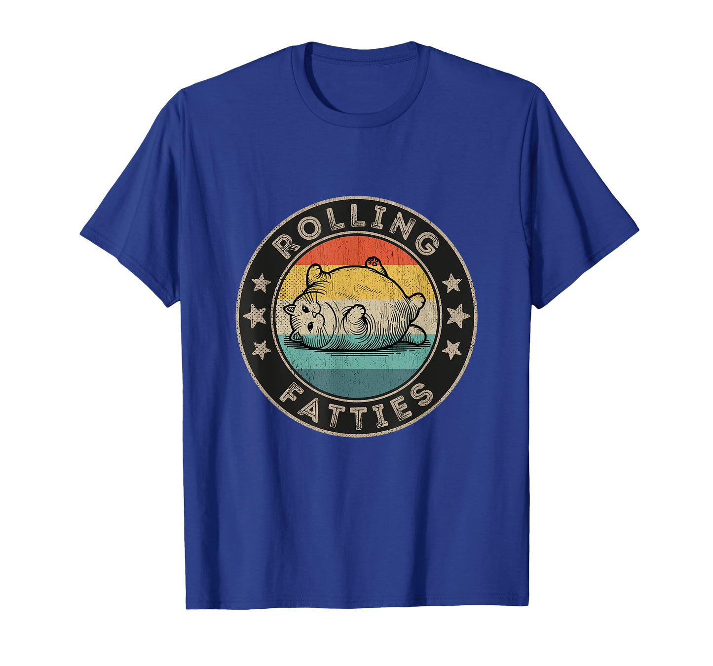 Rolling Fatties Cat Outfit Retro Vintage Fat Cat T-Shirt for Men Women Kids