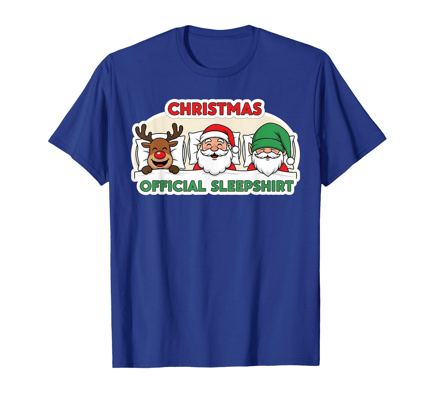 Christmas Sleepwear Santa Elf Reindeer Family Matching T-Shirt