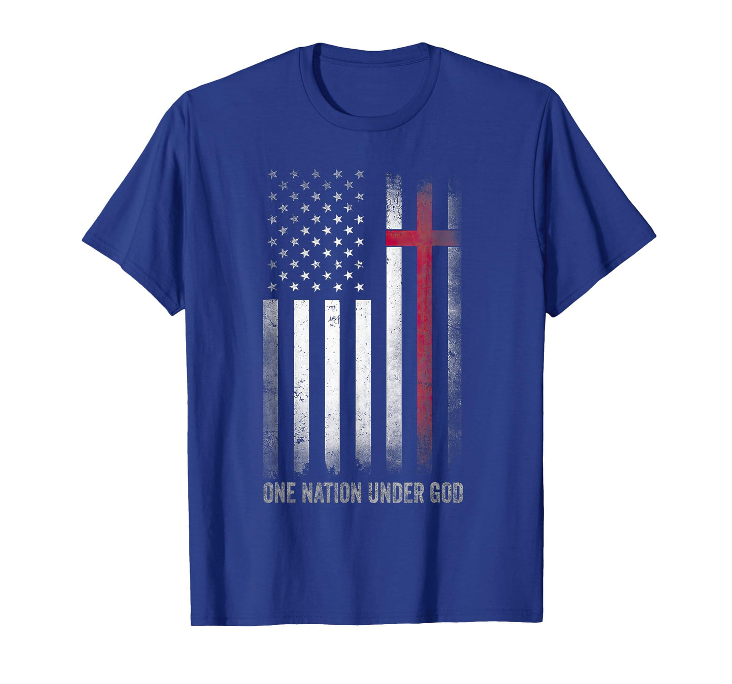 One Nation Under God Flag Patriotic Christian For Men Women T-Shirt