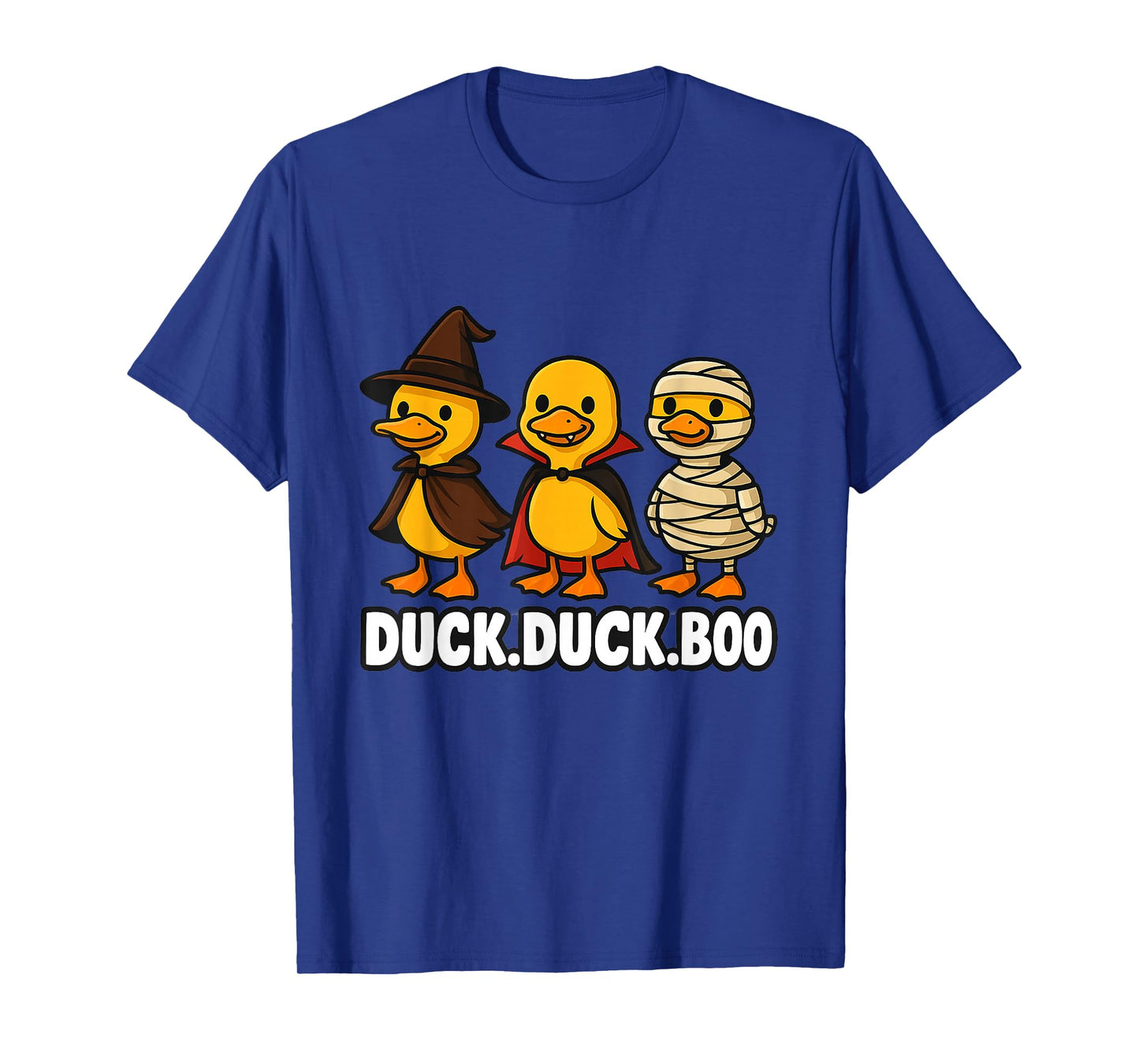 Duck Boo Funny Cute Spooky Halloween Retro Goose T-Shirt
