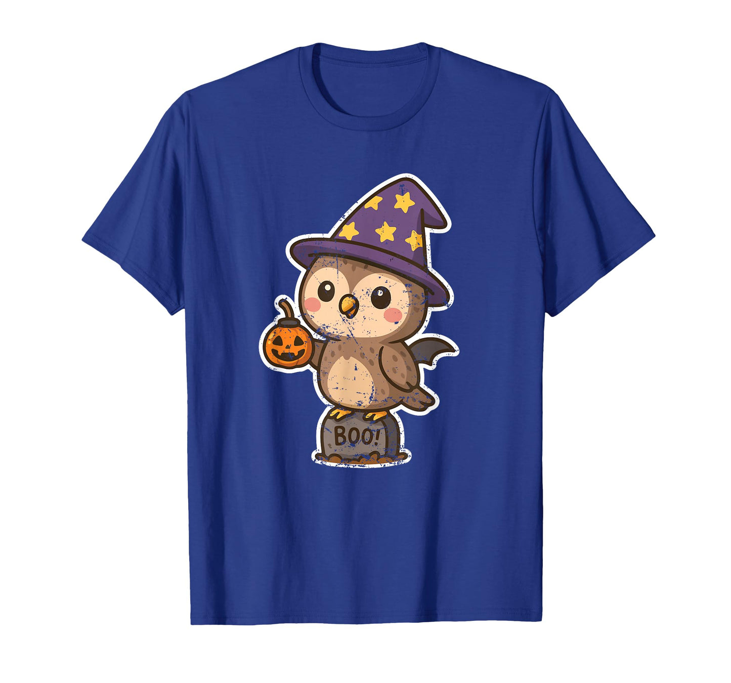 Boo Owl Witch on Gravestone T-Shirt