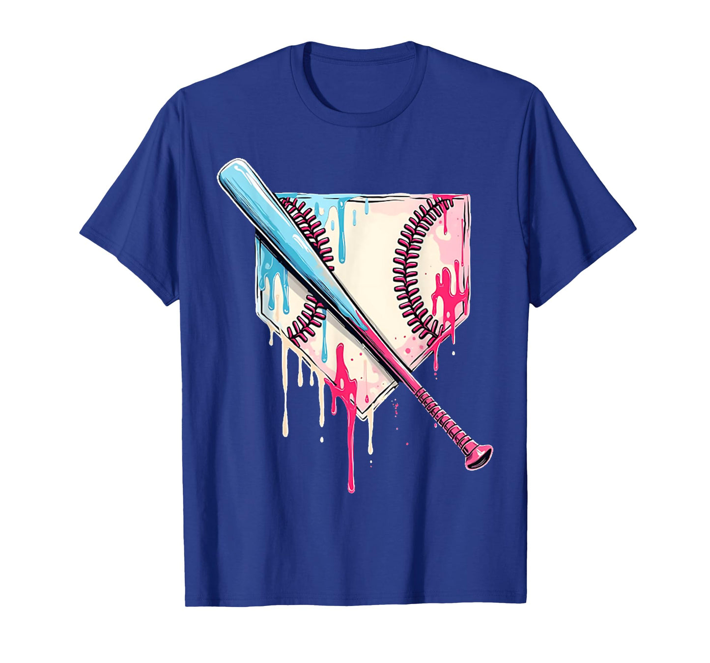 Cool Sport Baseball Home Plate Drip With Sprinkles Drip T-Shirt