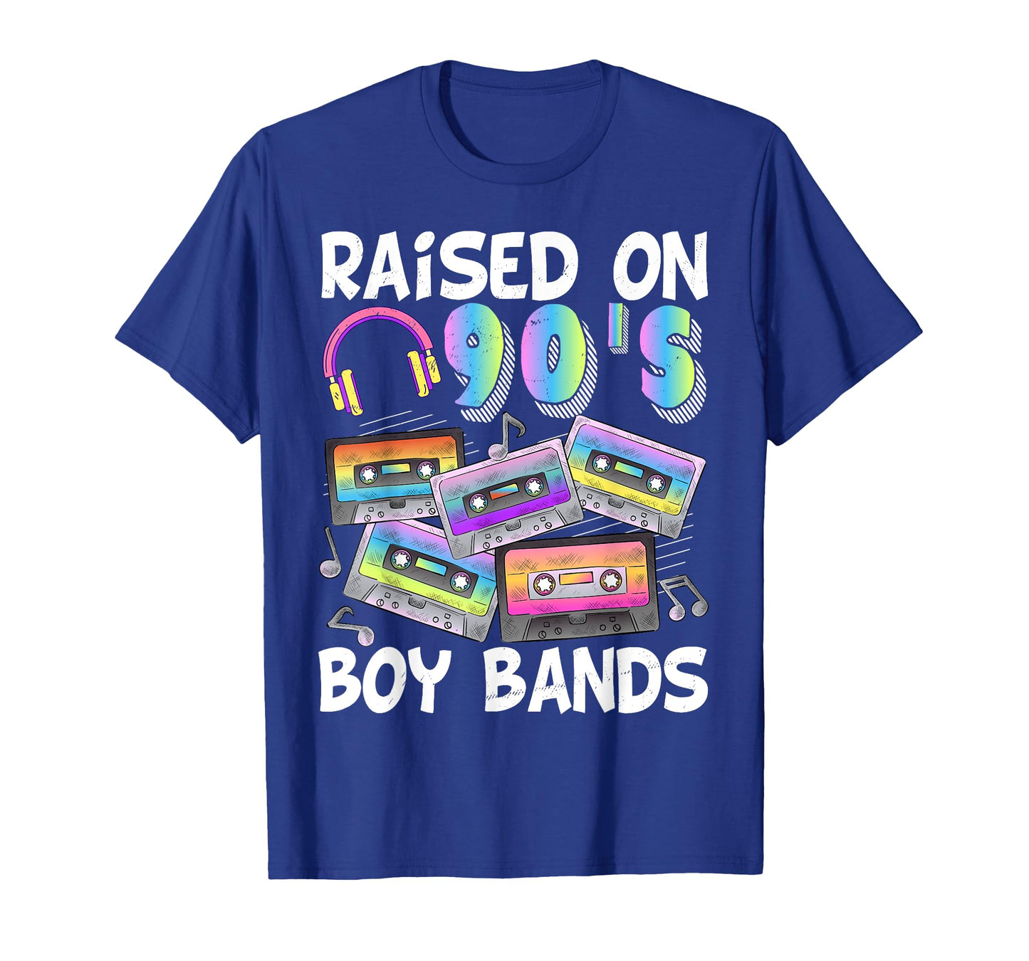Raised On 90s BoyBand Cassette Tape Retro 90s Music Lover T-Shirt