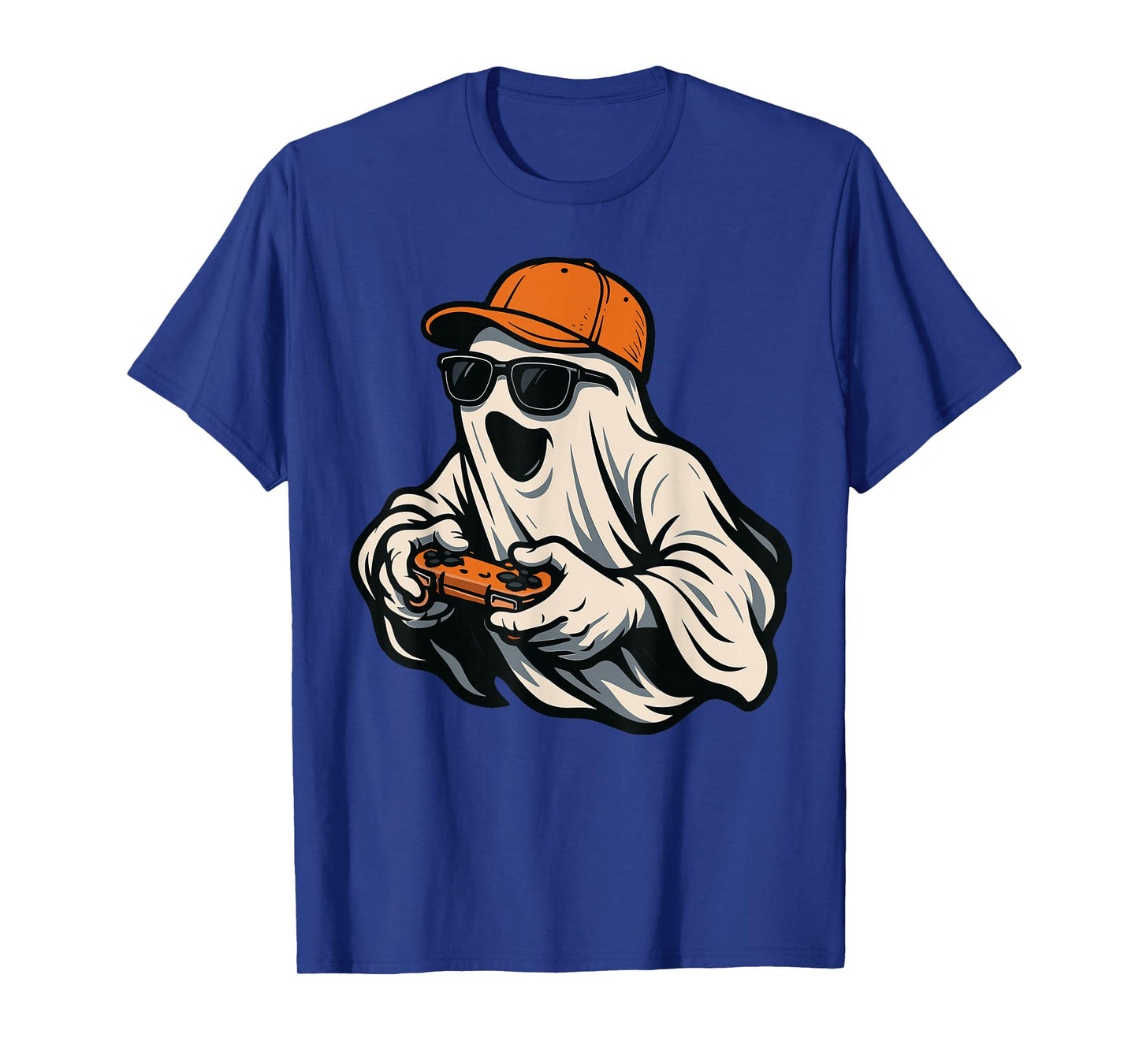 Halloween Boys Kids Ghost Gamer Scary Costume T-Shirt