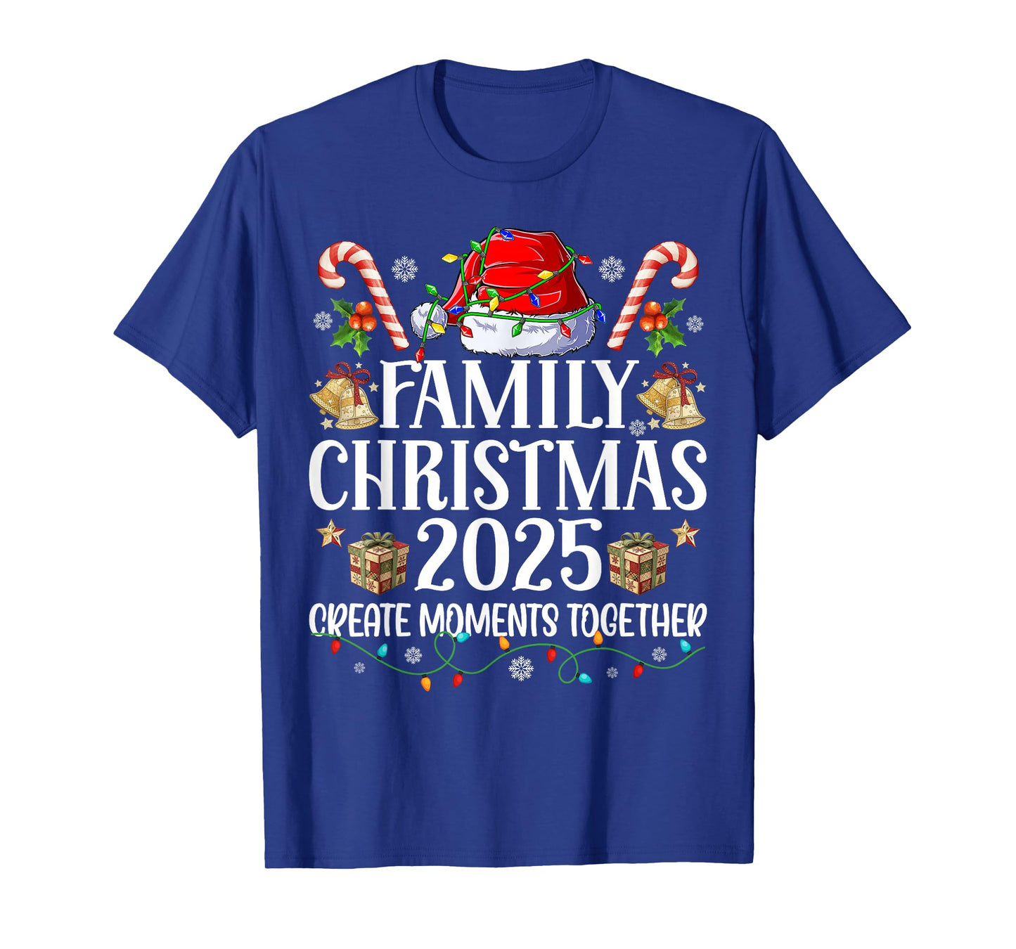 Family Christmas 2025 Group Matching Xmas Patchwork Pajamas T-Shirt