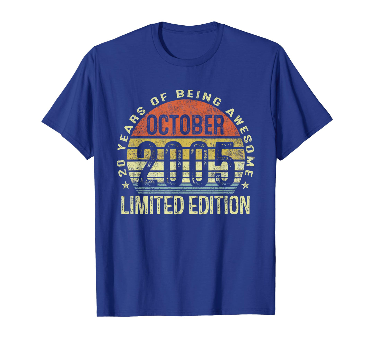 October 2005 20th Birthday Gifts for Men Women 20 Year Old T-Shirt