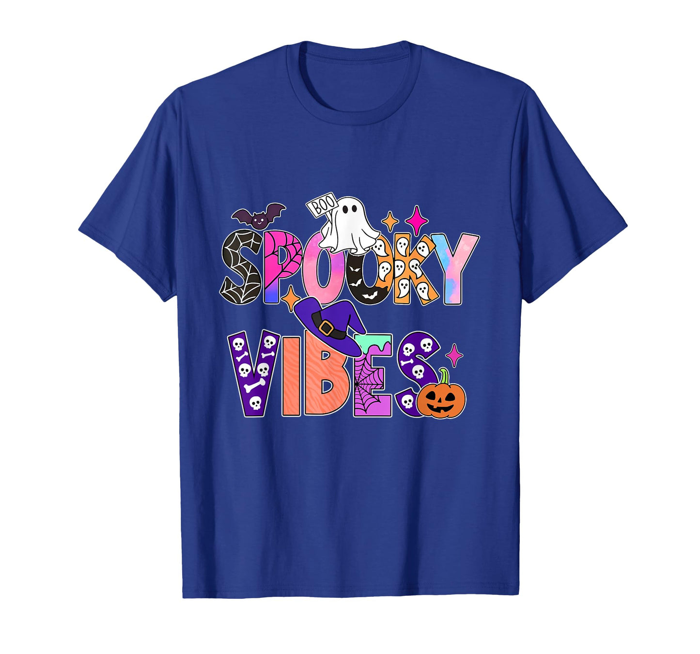 Spooky Season Boo Ghost Halloween Costume for Kid Girl Women T-Shirt