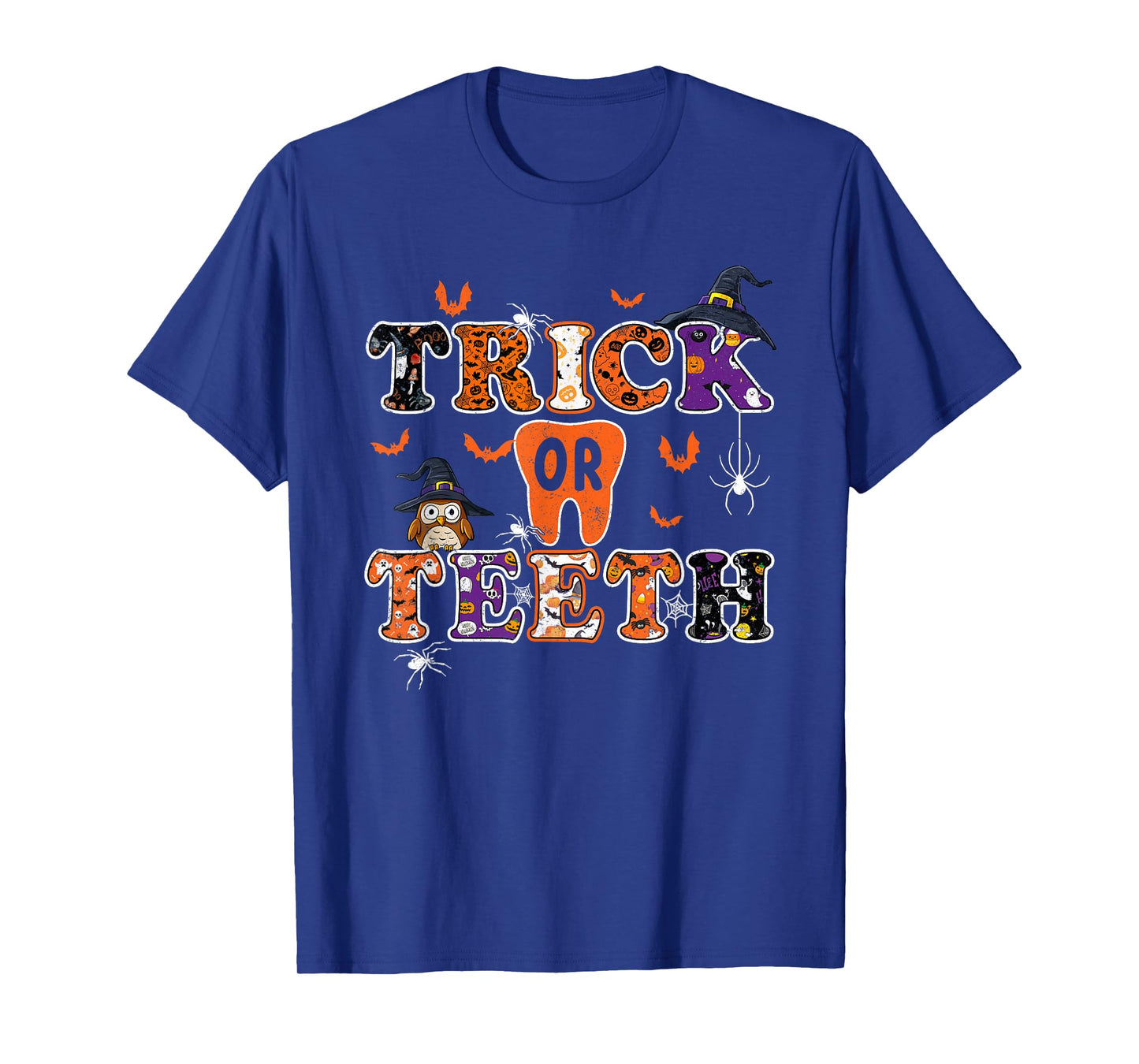 Trick Or Teeth Dental Squad Funny Halloween Dental Costume T-Shirt