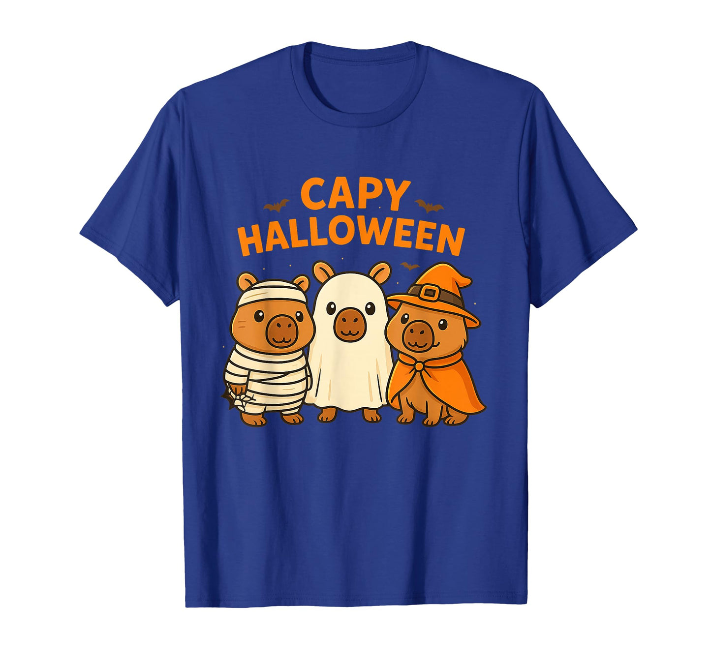Capy Halloween Boys Girls Cute Capybara Halloween Costume T-Shirt