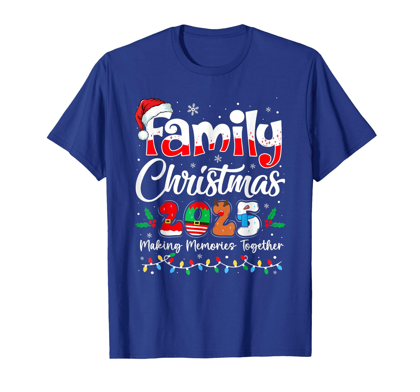 Family Christmas 2025 Matching Outfit Xmas Squad Santa T-Shirt