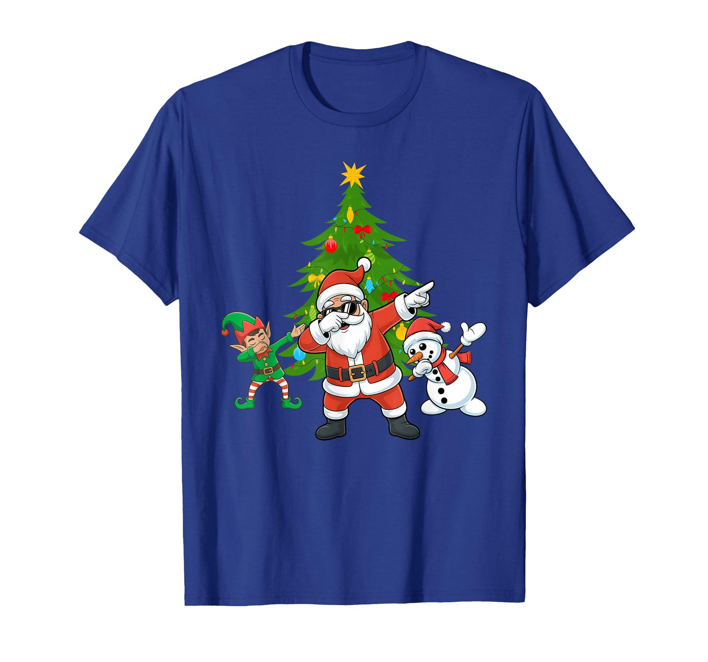Dabbing Santa Elf Friends Christmas Boys Girls Xmas Dab T-Shirt