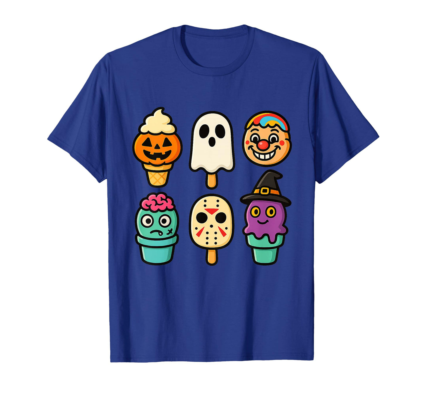 Funny Horror Ice Cream Pops Summerween Halloween 3D Candy T-Shirt