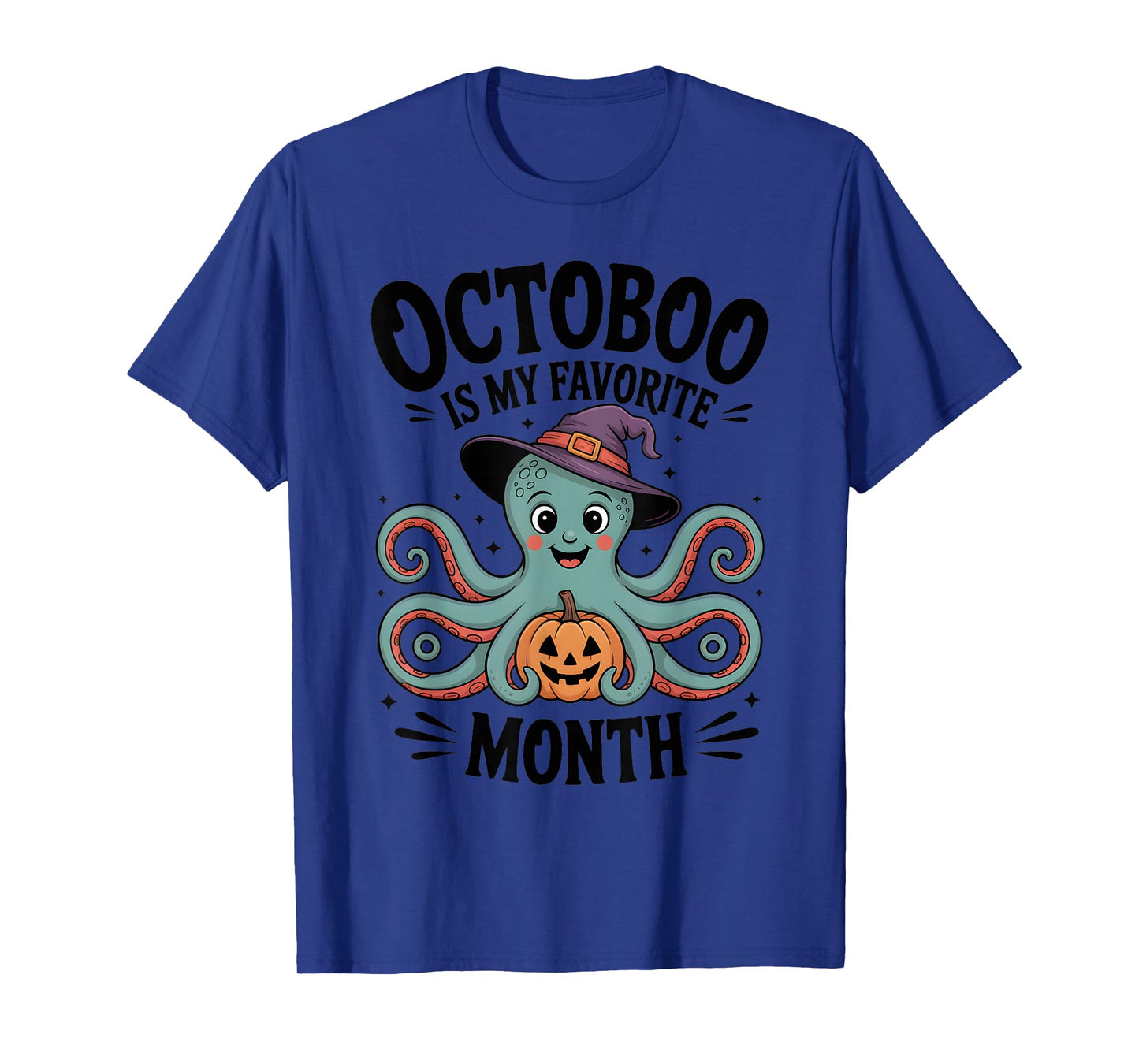 Octoboo is My Favorite Month Funny Halloween Octopus T-Shirt