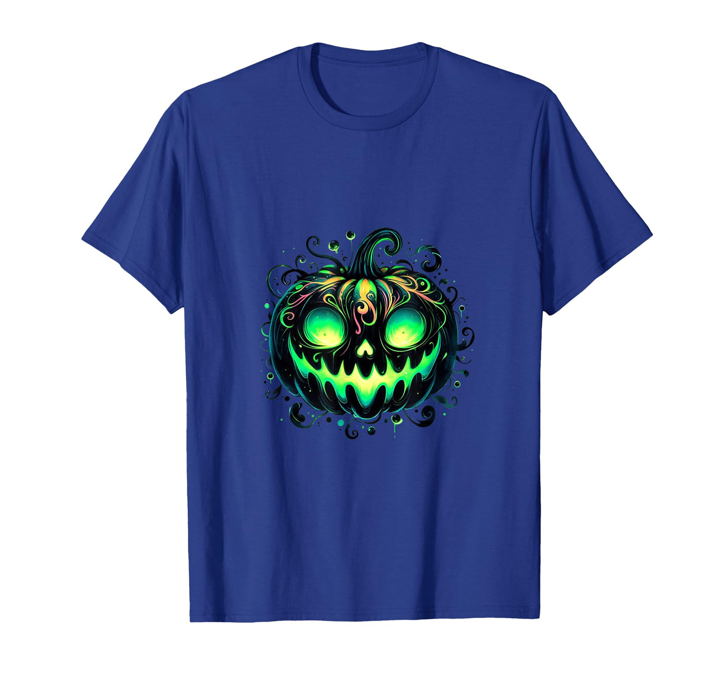 Amazing Spooky Creepy Halloween Full Moon Pumpkin T-Shirt