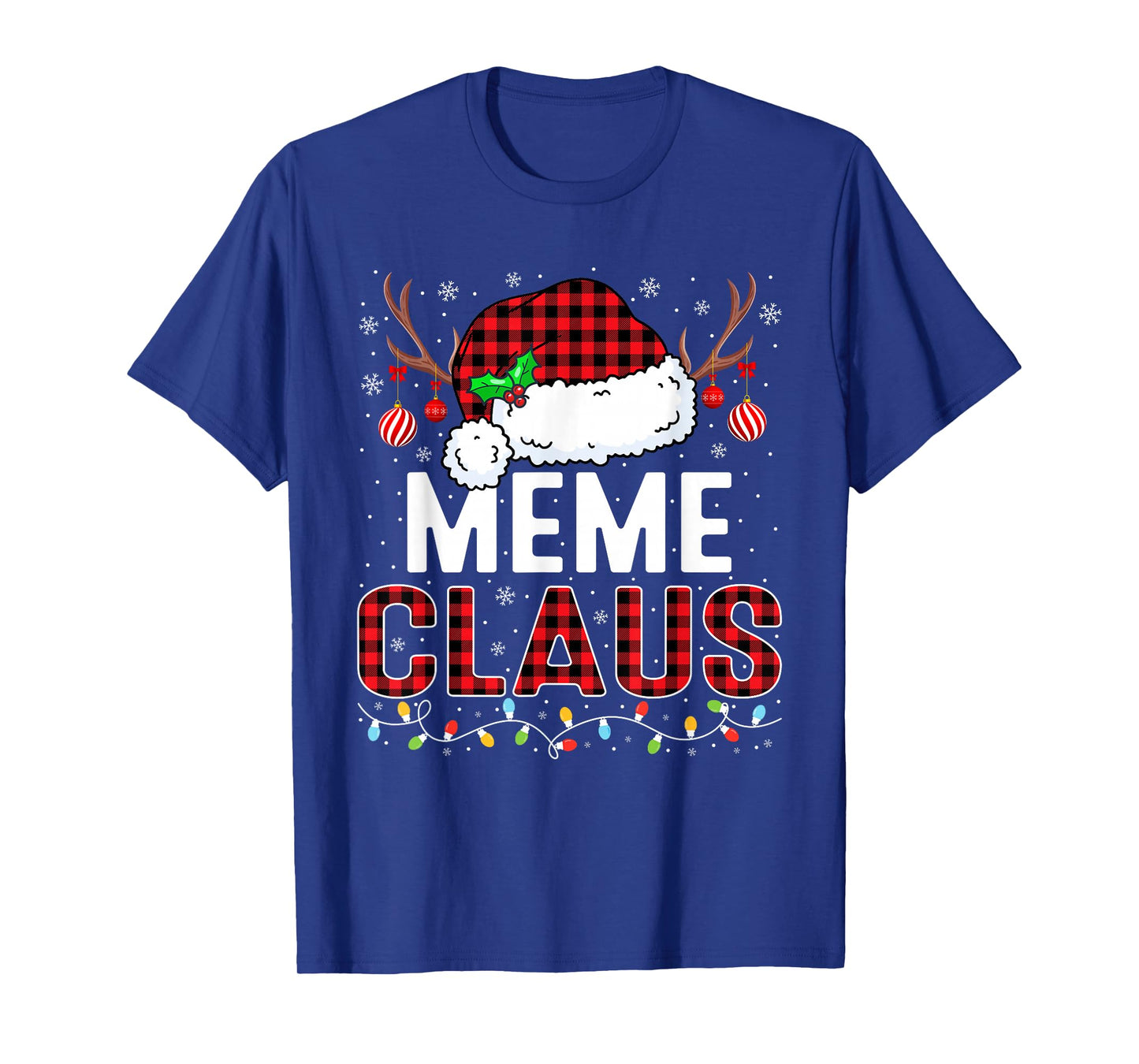 Christmas Lights Meme Claus Family Matching Xmas Pajama T-Shirt