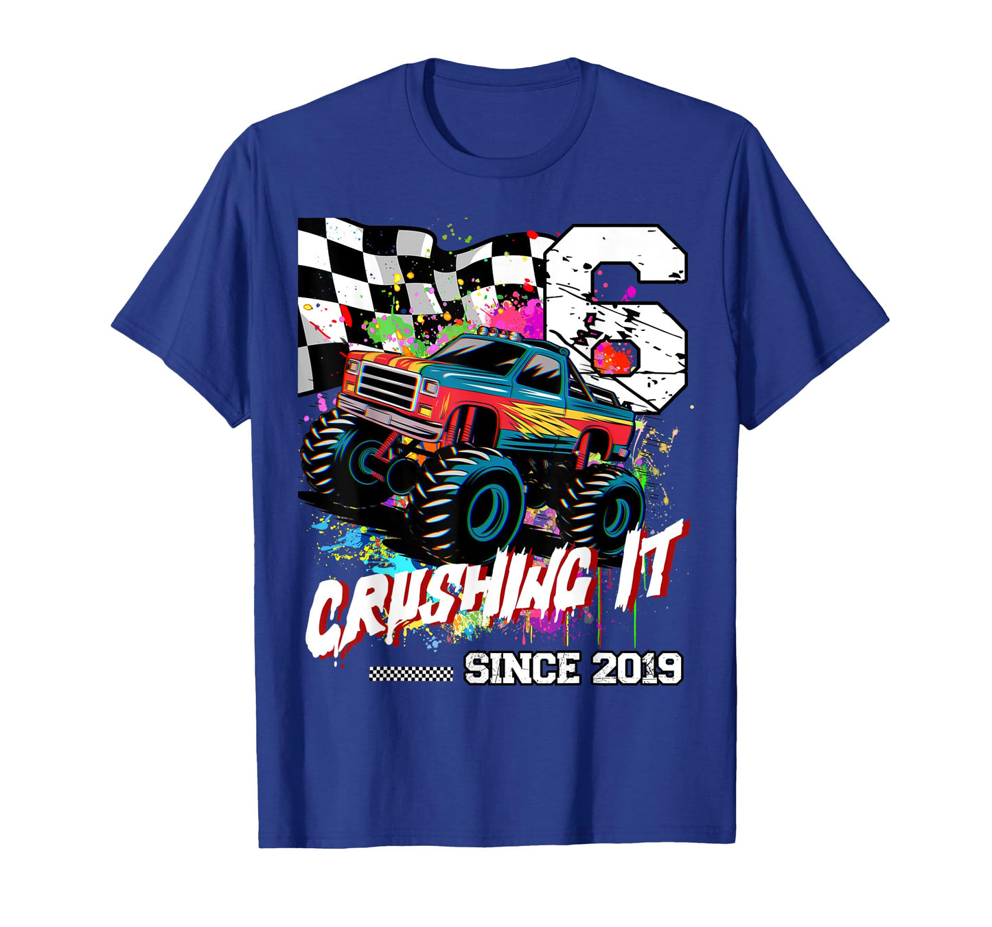 Birthday Monster Truck 6th years old Monster Truck Birthday T-Shirt