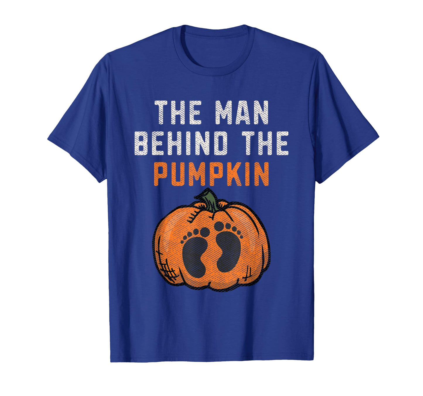 The Man Behind The Pumpkin Dad Halloween Pregnancy Reveal T-Shirt