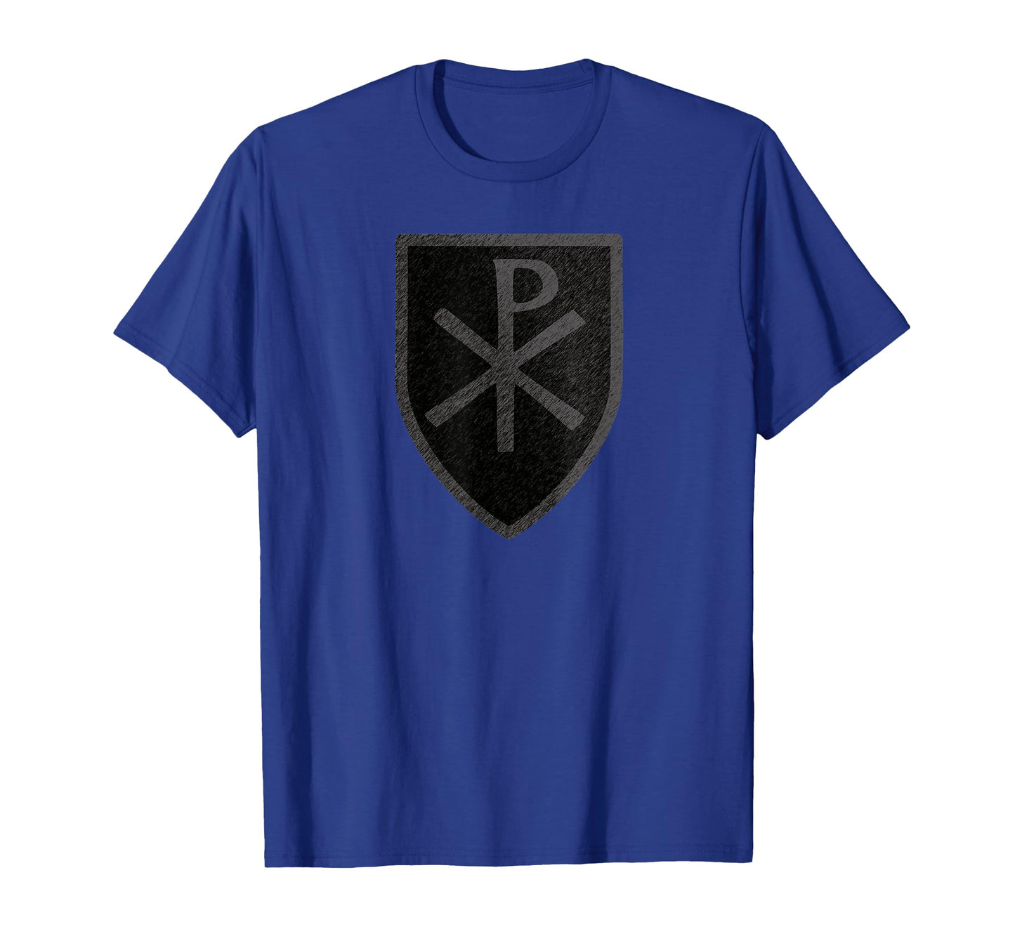 Chi Rho Christian Jesus Christ Symbol Shield Crest T-Shirt