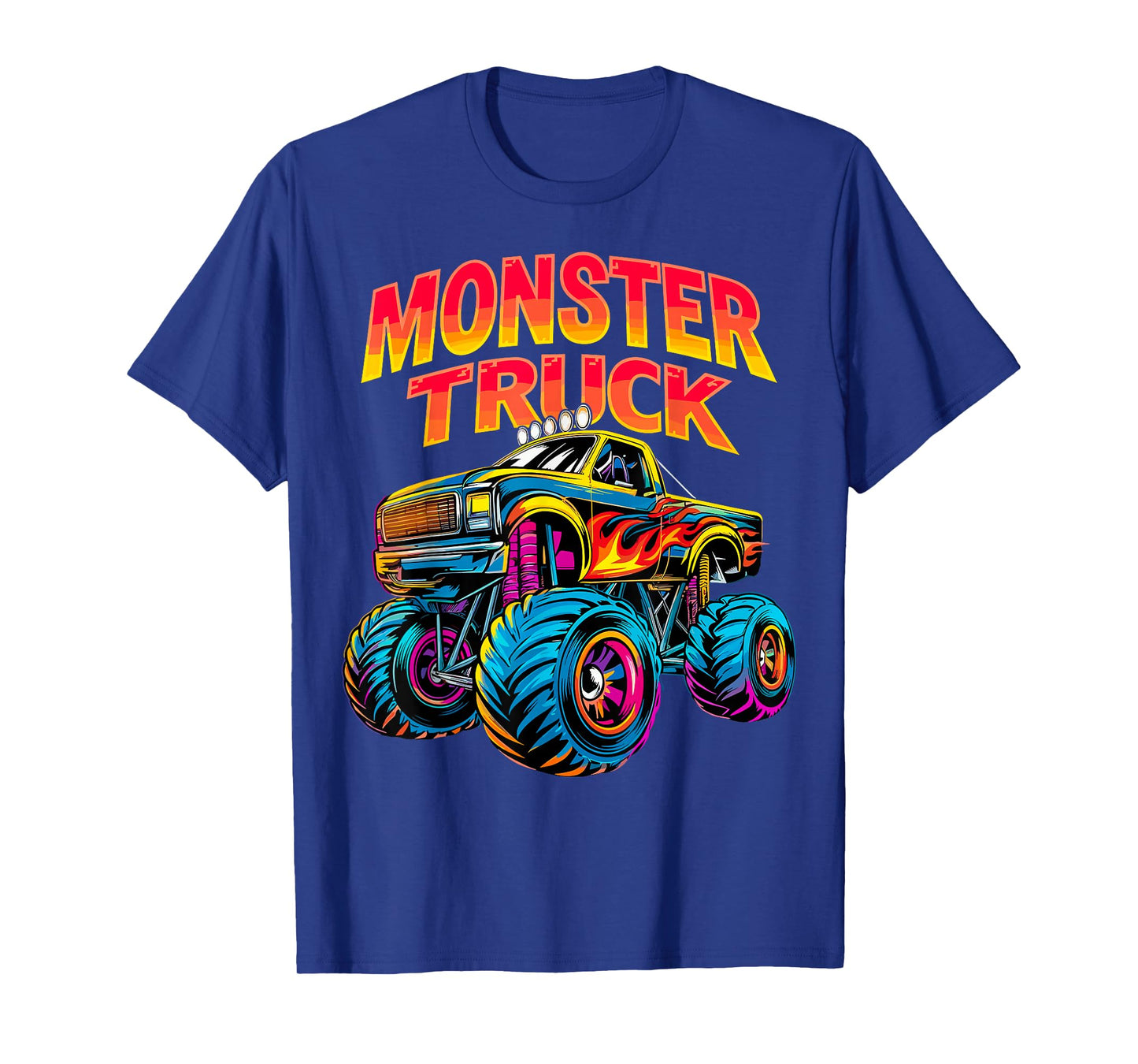 Monster Truck Retro Colorful T-Shirt