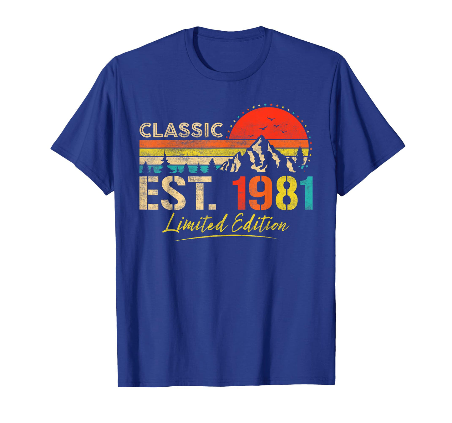 Classic Est. 1981 Limited Edition Vintage Year 1981 Birthday T-Shirt