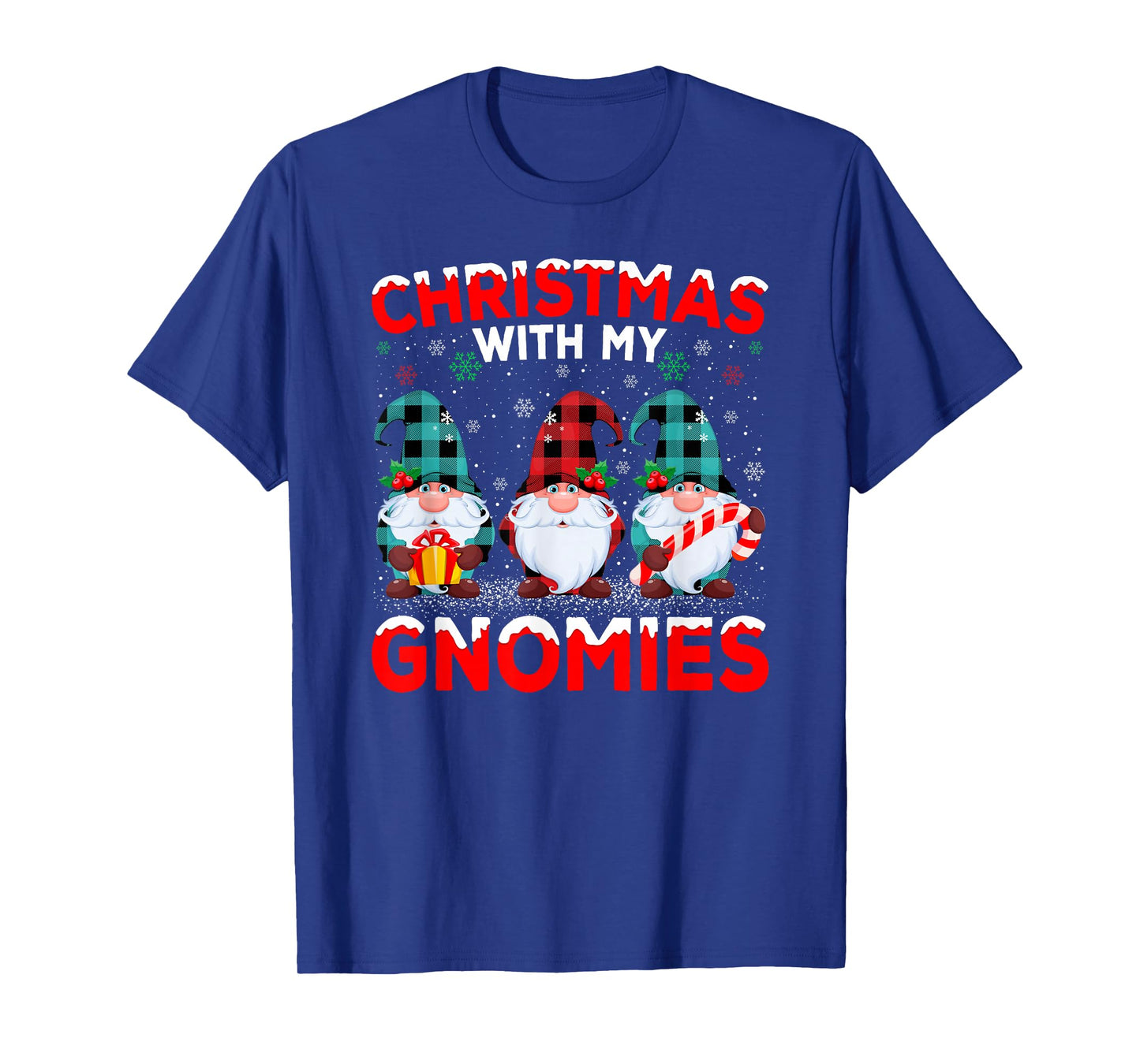 Christmas with My Gnomies Matching Family Gnomes Xmas T-Shirt