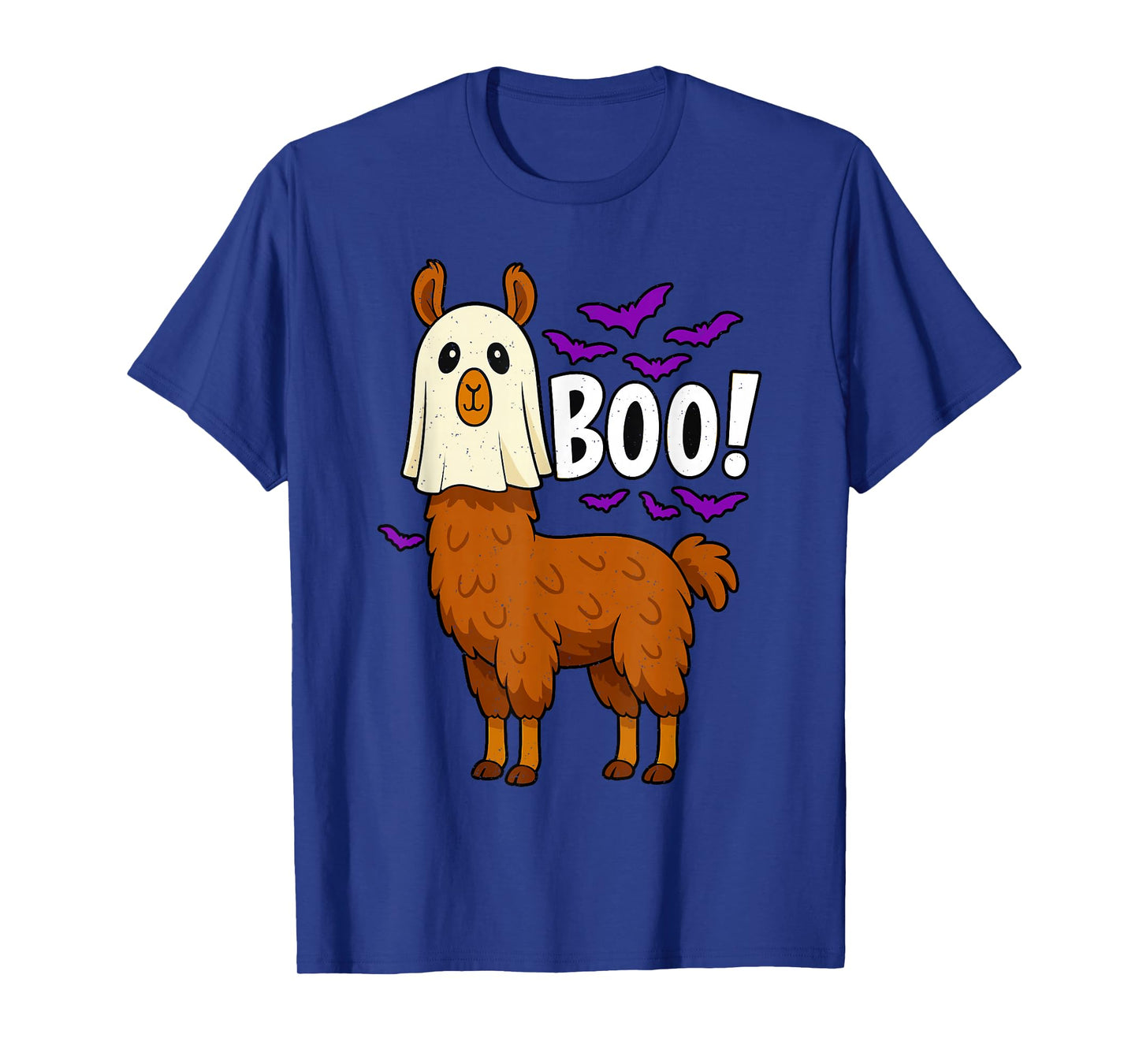Boo Ghost Llama Halloween Funny Zoo Animal Wildlife Spooky T-Shirt