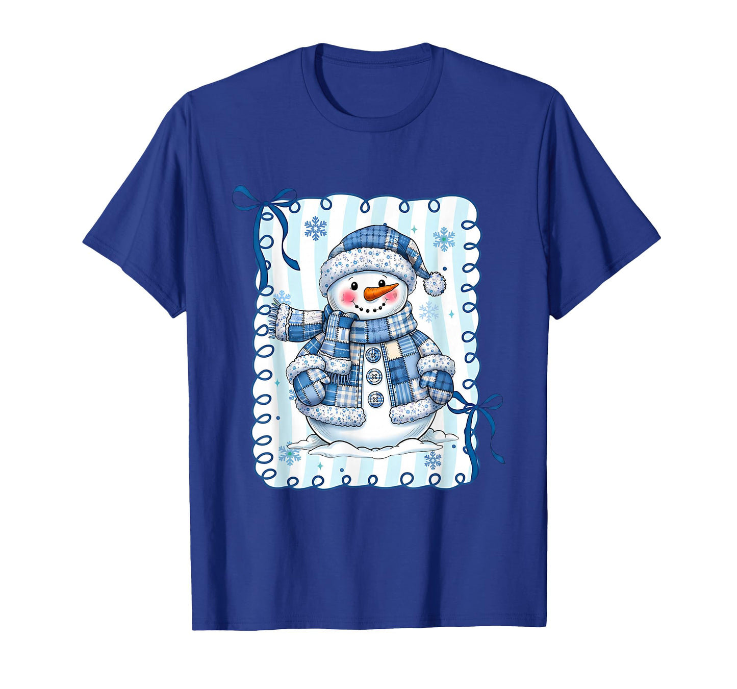 Funny Snowman Snowflake Merry Christmas Xmas Family Holiday T-Shirt