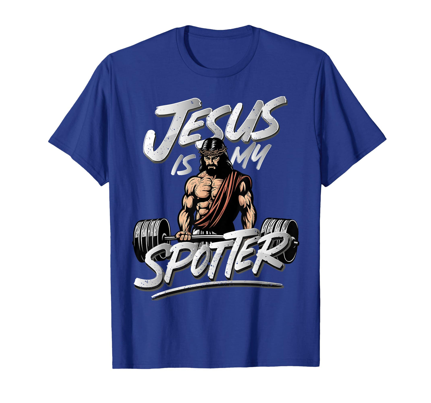 Jesus Is My Spotter - Epic Christian Gym T-Shirt
