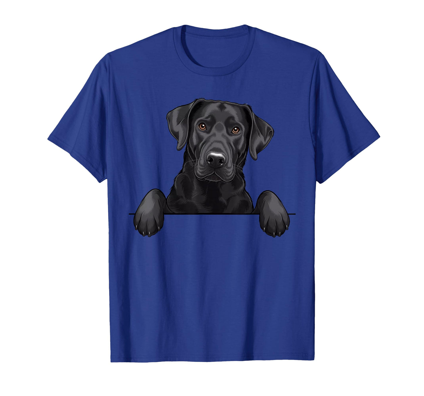 Cute Black Labrador Peeking Pocket Puppy Funny Lab Dog Lover T-Shirt
