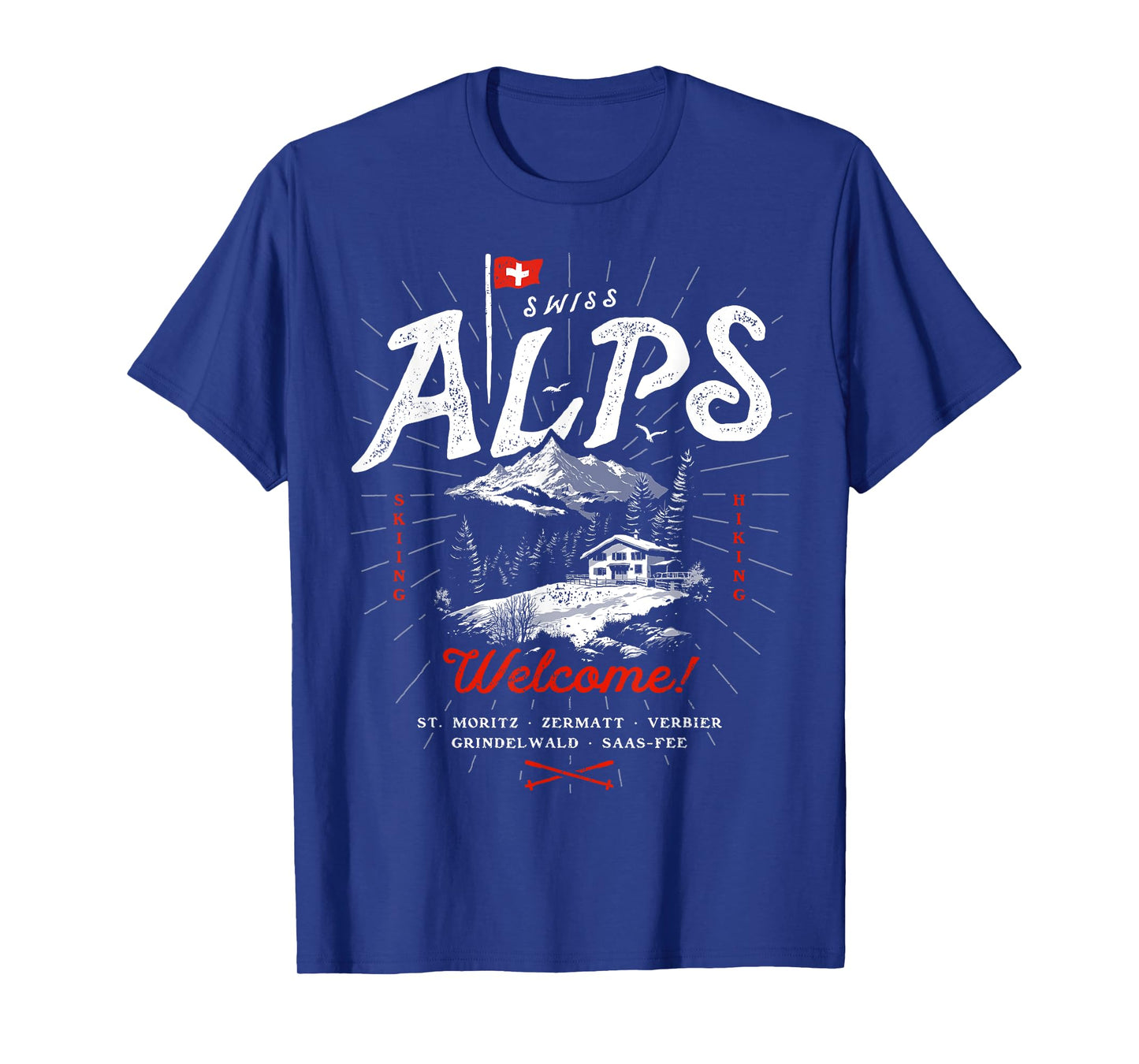 Swiss Alps Switzerland Travel Outfit Gift Souvenir T-Shirt