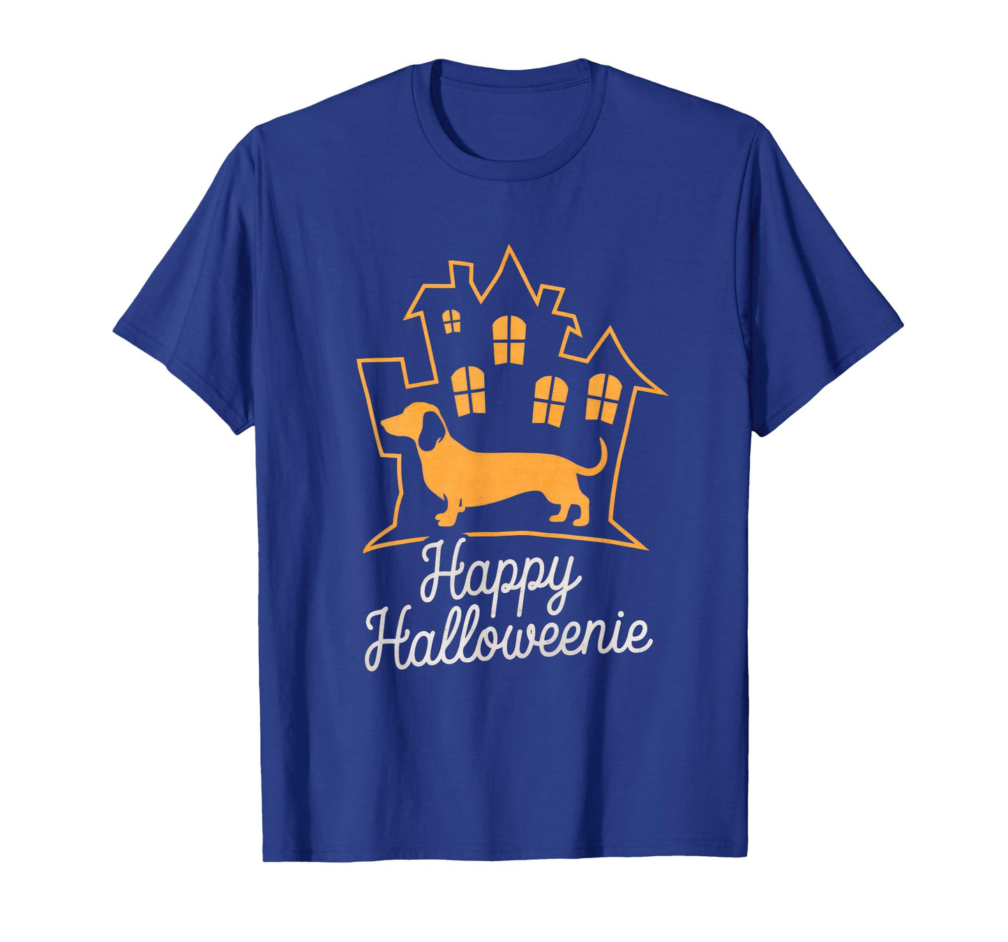 Happy Halloweenie Tshirt Women Men Wiener Monster Party T-Shirt