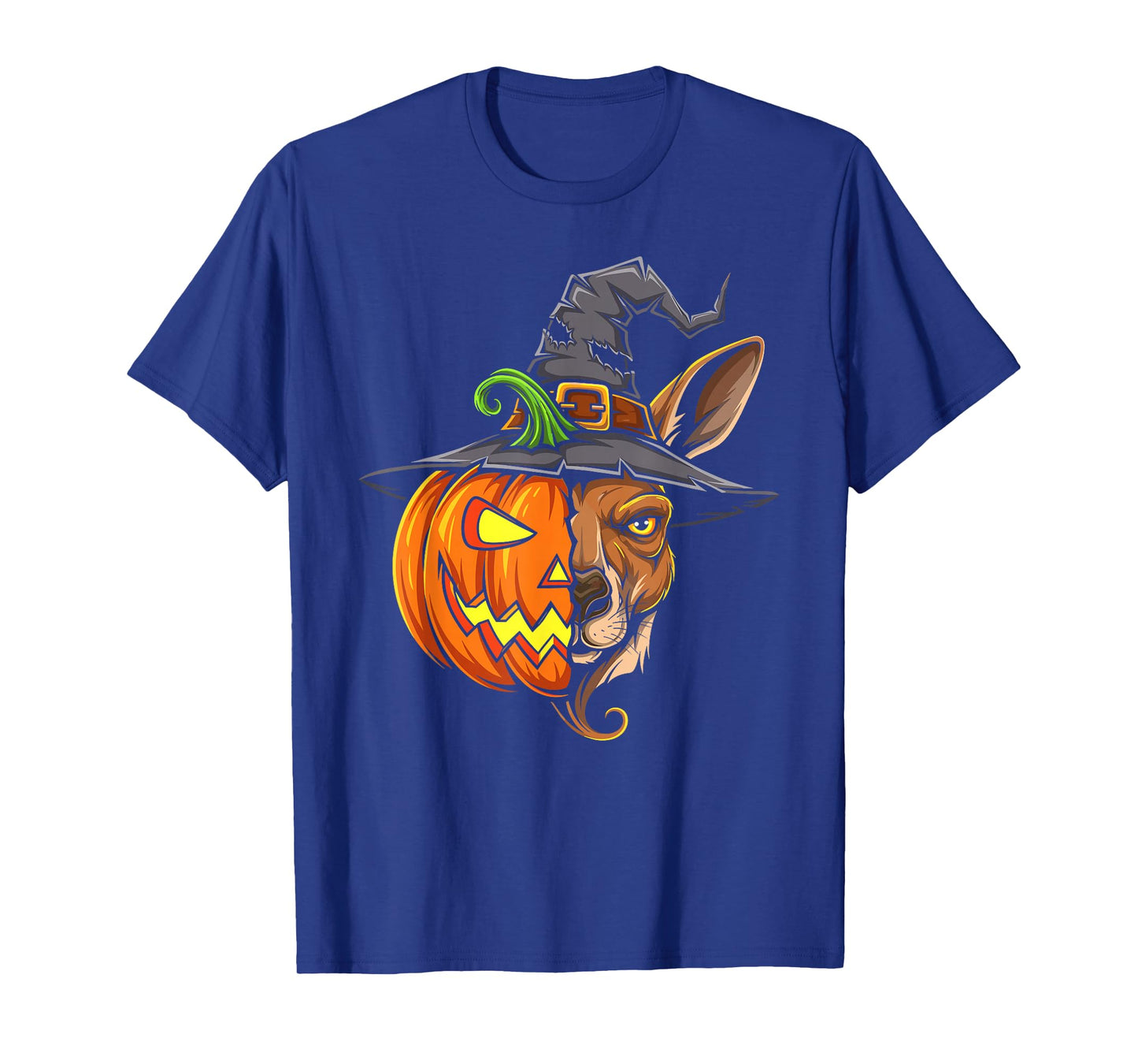 Kangaroo Pumpkin Jack O Lantern Halloween Kids Mens Womens T-Shirt