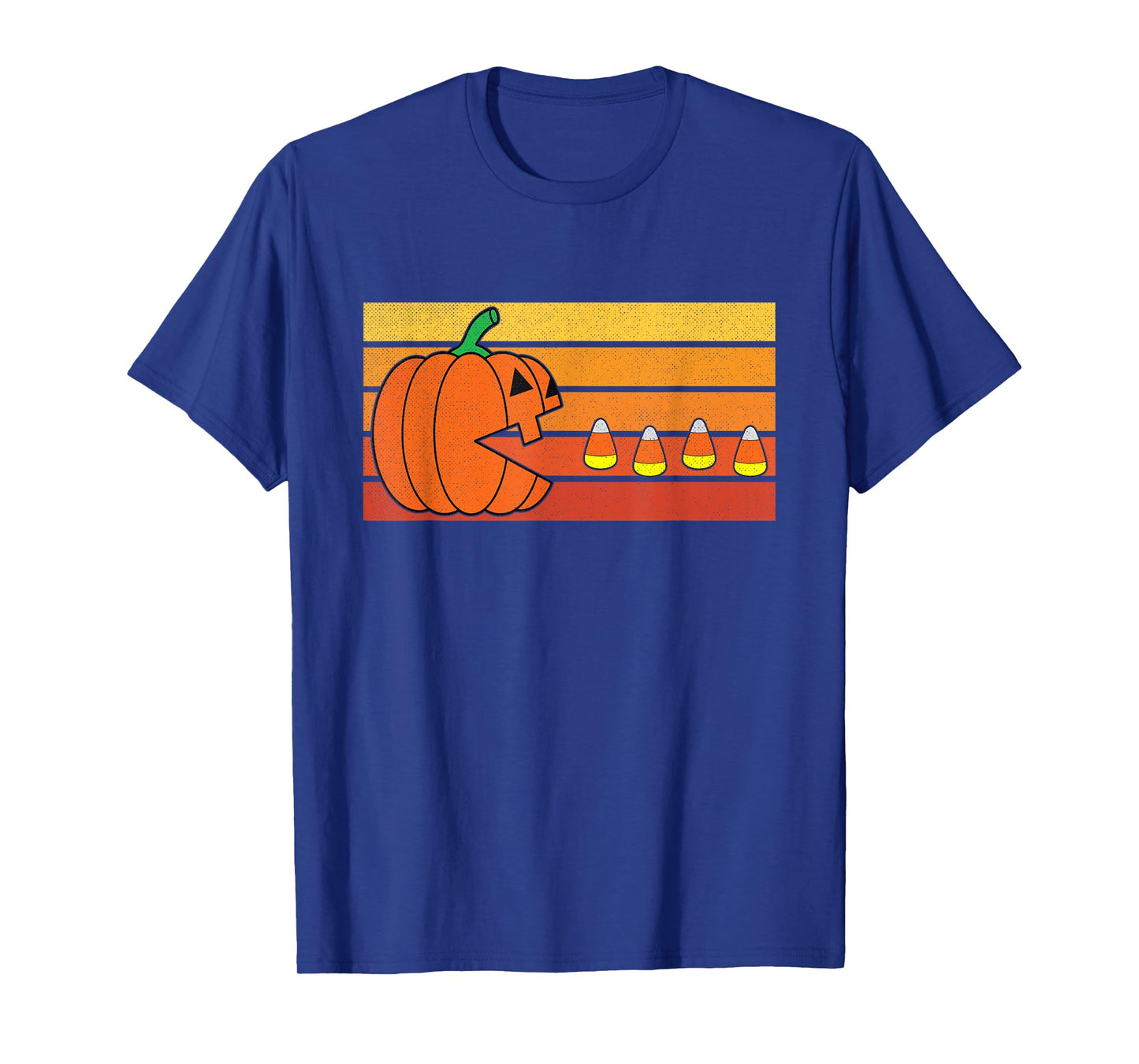 Pumpkin Eating Candy Corn Funny Candy Costume Halloween T-Shirt