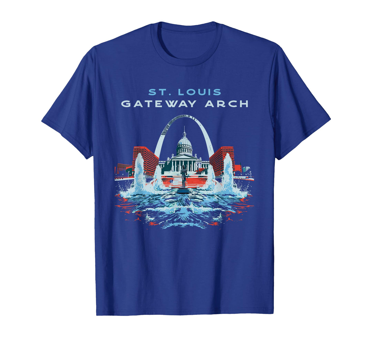 St. Louis Gateway Arch Missouri Retro Vintage T-Shirt