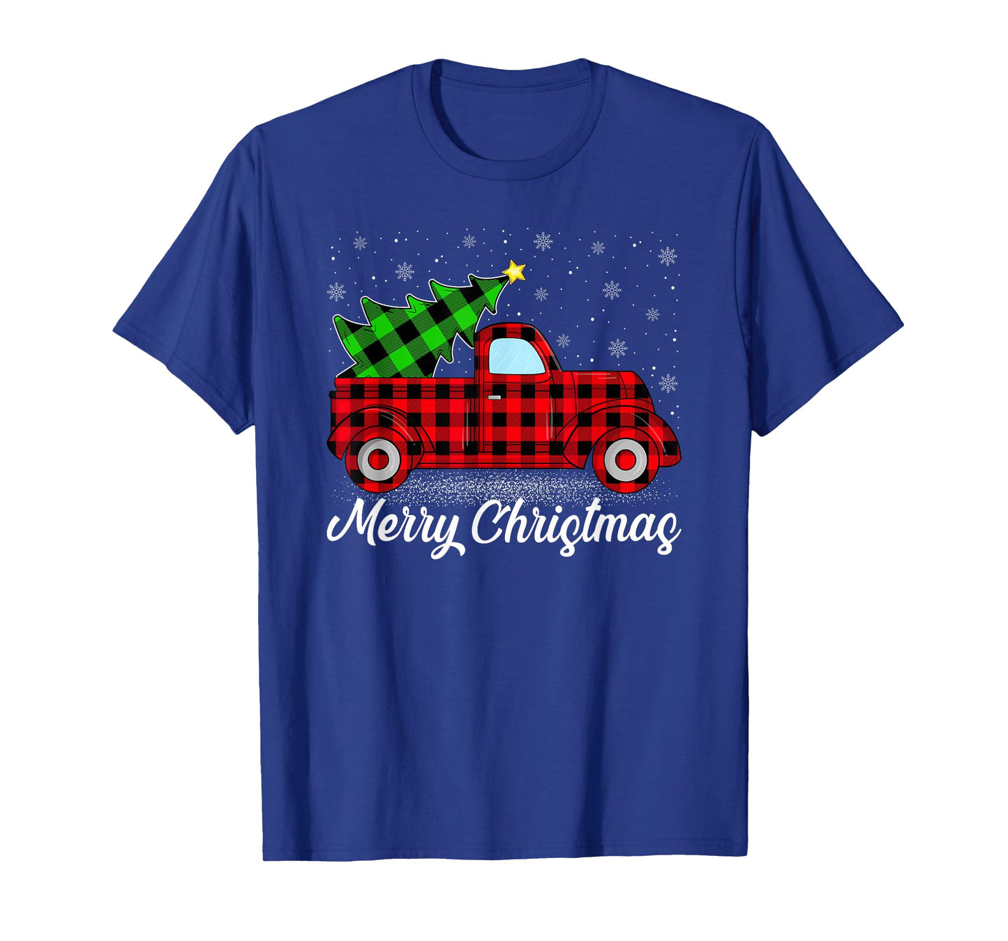 Red Truck Christmas Tree Matching Family Xmas Pajamas T-Shirt