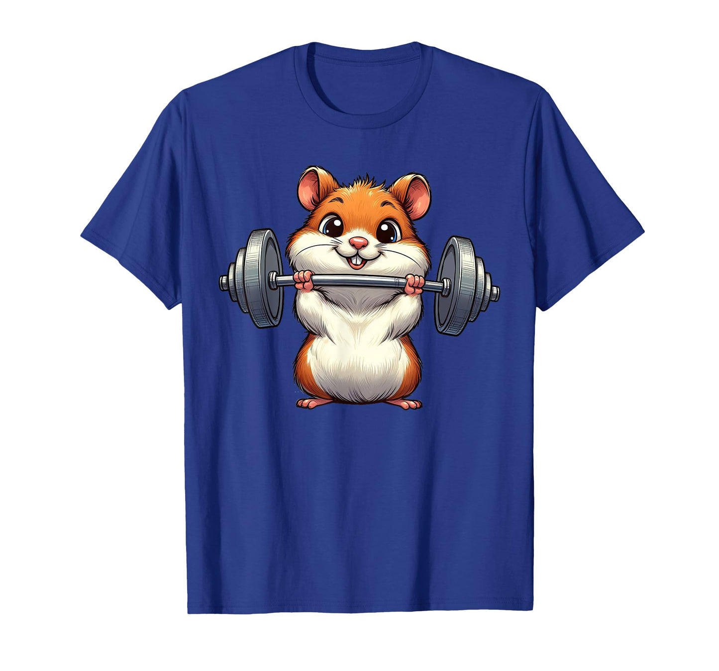 Cute Hamster Weightlifting Fitness Gym Bodybuilding T-Shirt