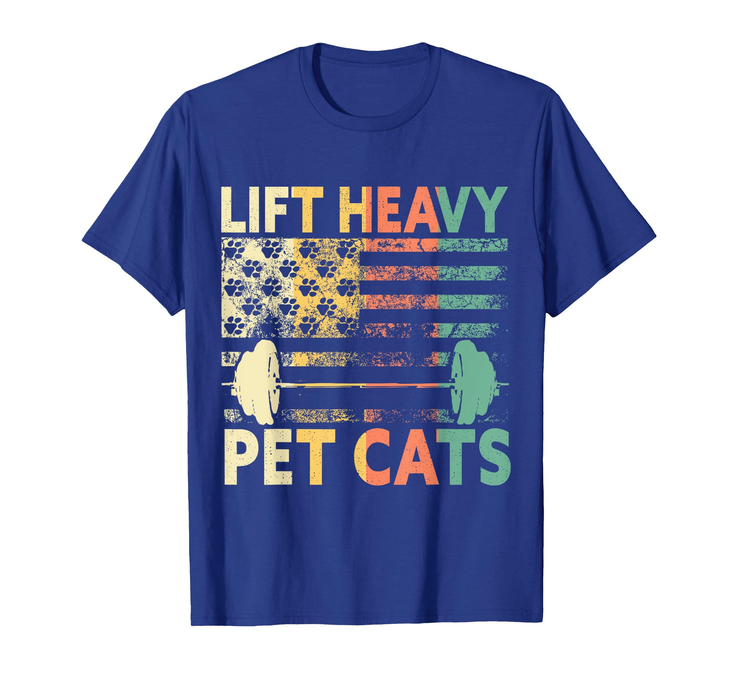 Lift Heavy Pet Cats Weightlifting Cat Owner Weightlifter T-Shirt