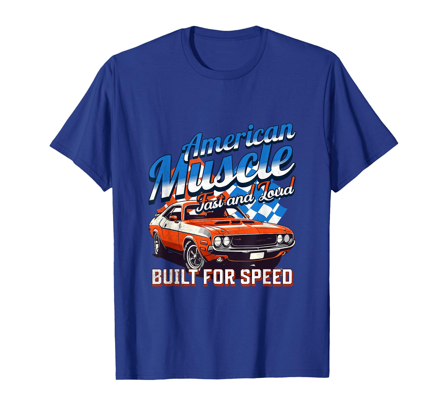 Vintage American Muscle Fast And Loud Classic Sports Car Men T-Shirt
