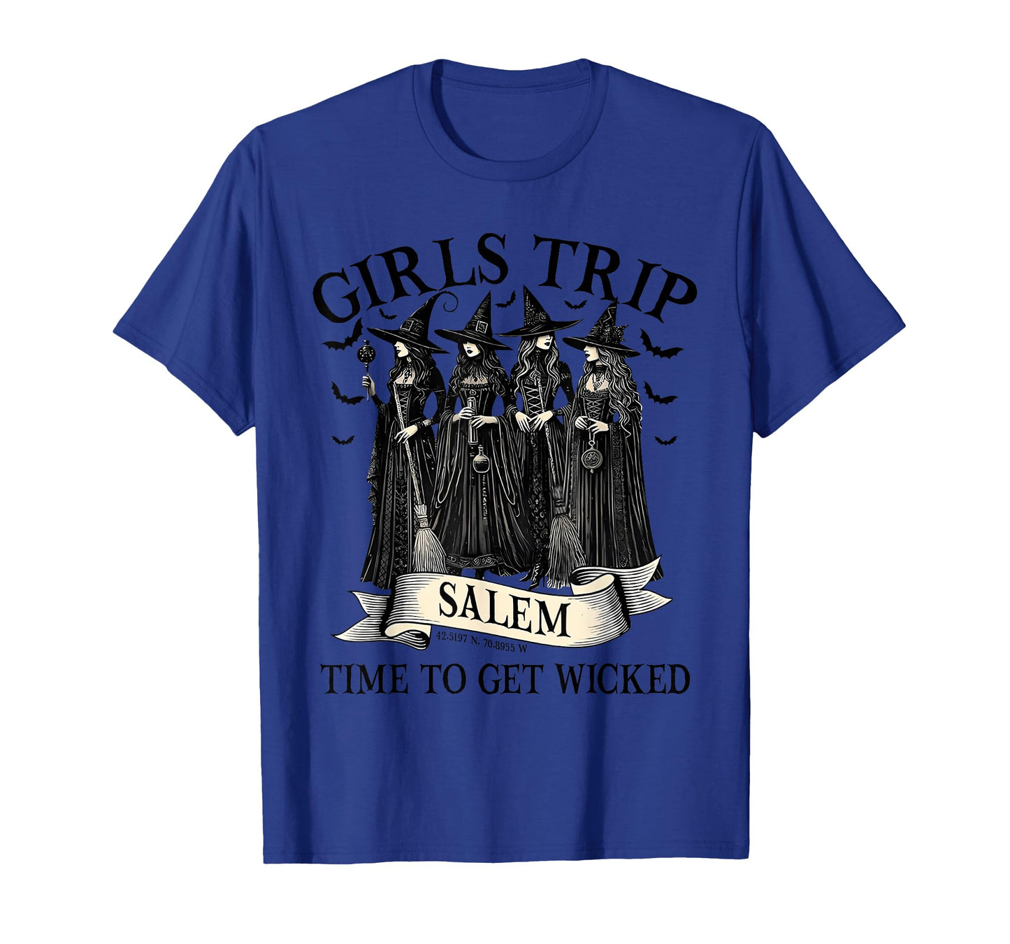 Salem Witches Vintage Gothic Halloween Costume T-Shirt