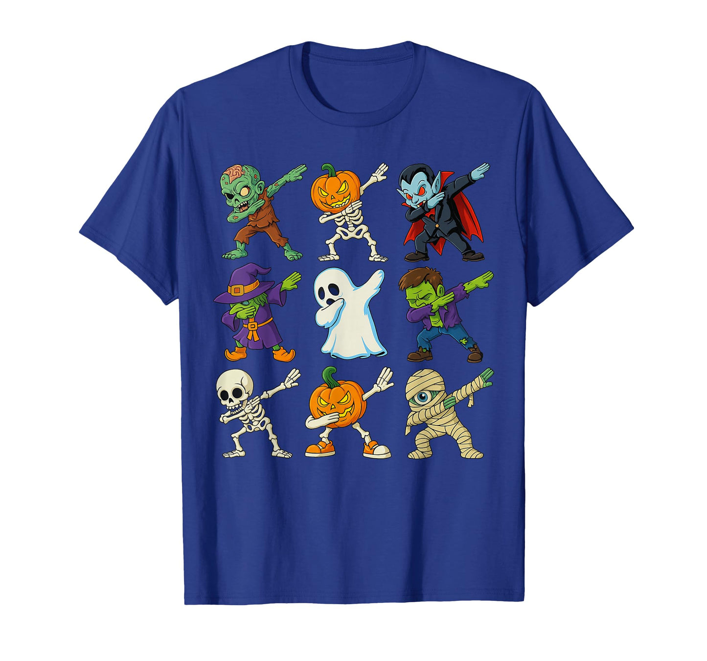 Dabbing Halloween Boys Skeleton Zombie Scary Pumpkin Mummy T-Shirt