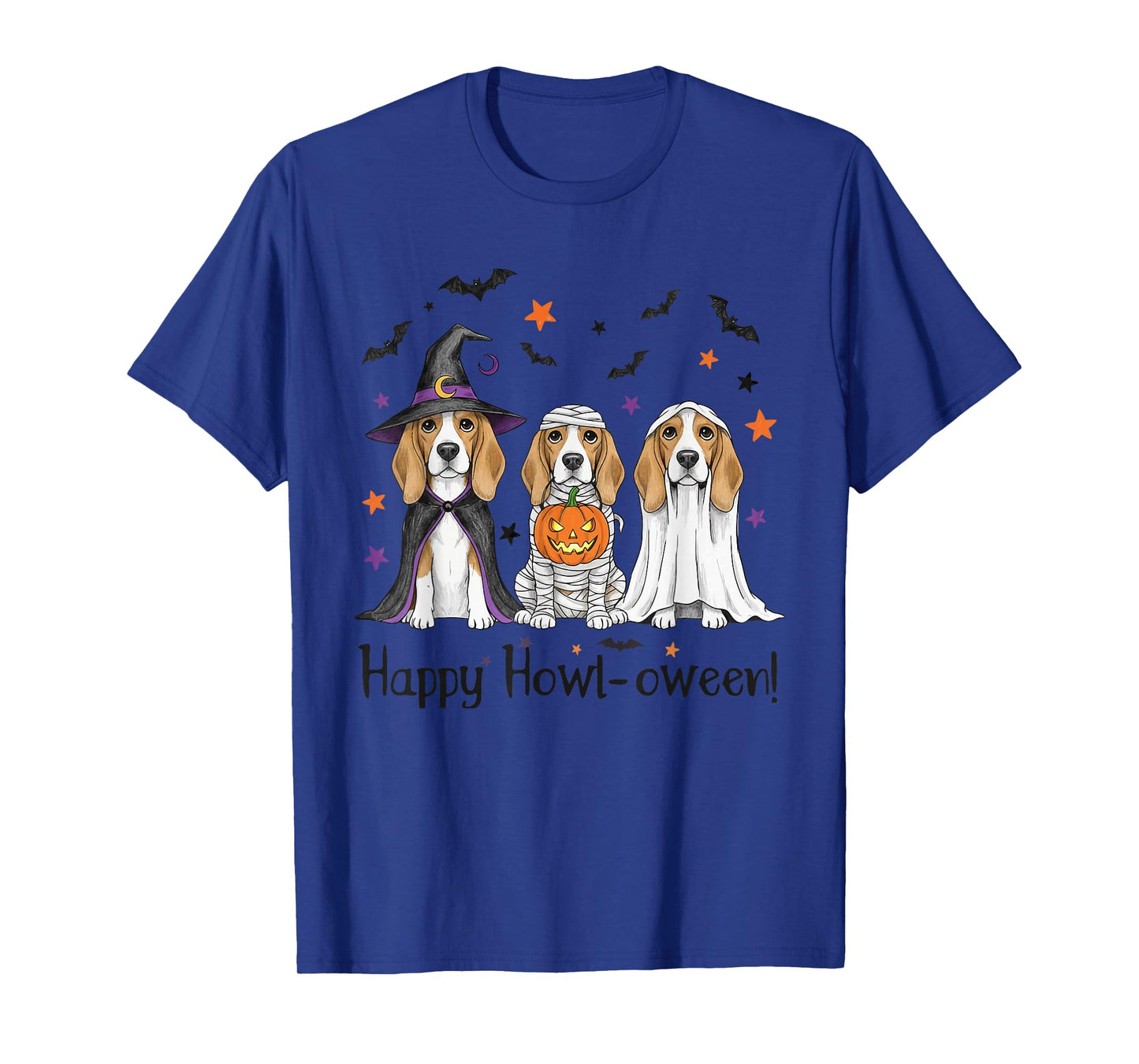 Beagle Halloween Costume Witch Mummy Ghost Pumpkin T-Shirt