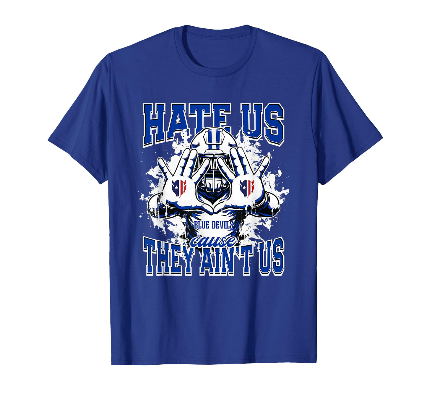 Zanesville Blue Devils Logo Hate Us Cause They Ain't HS T-Shirt