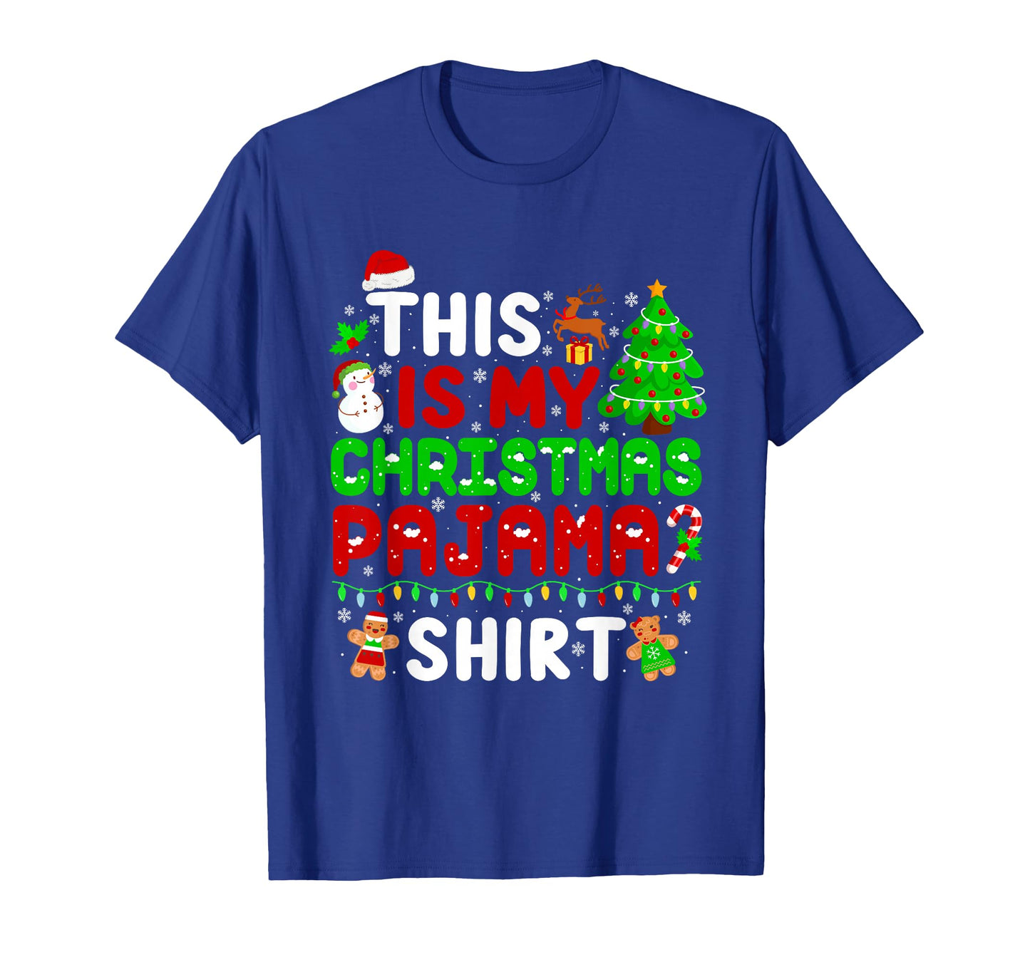 This is My Christmas Pajama Funny Christmas Family Xmas T-Shirt