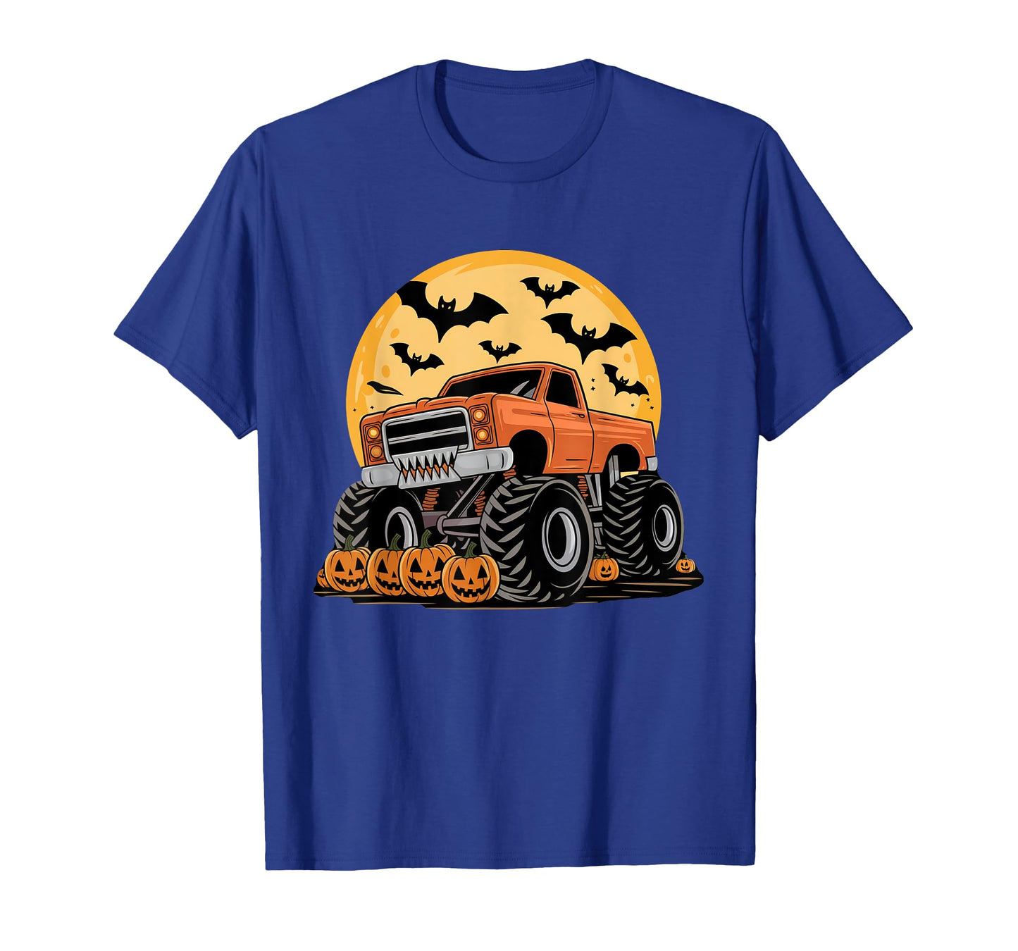 Halloween Shirts for Kids Boys Monster Truck Pumpkins T-Shirt