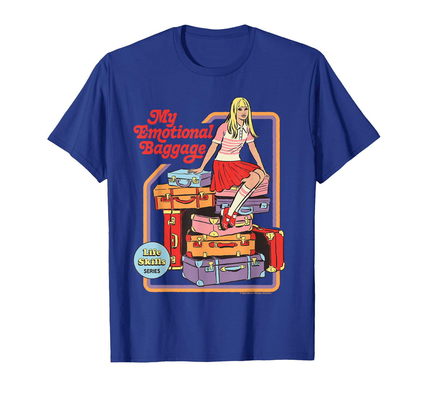 Emotional Baggage Sarcastic Retro Vintage Funny Adult Humor T-Shirt