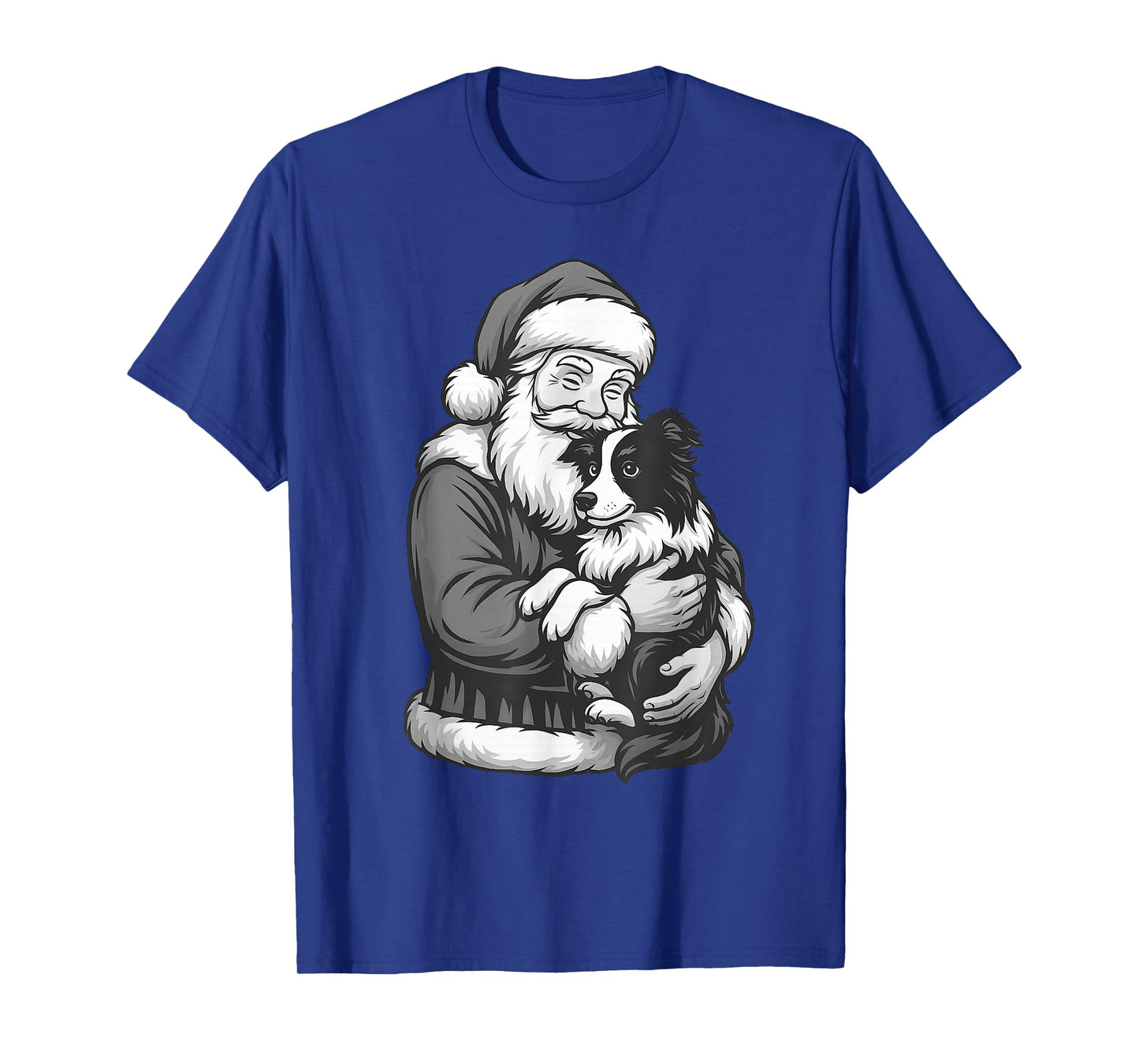 Border Collie Santa Claus Christmas Dog Lover T-Shirt