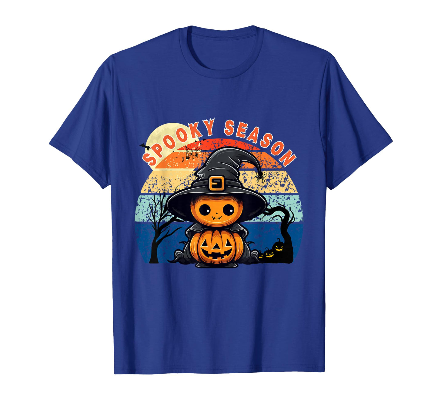 Spooky Season Pumpkin Witch Halloween Cute Silly T-Shirt