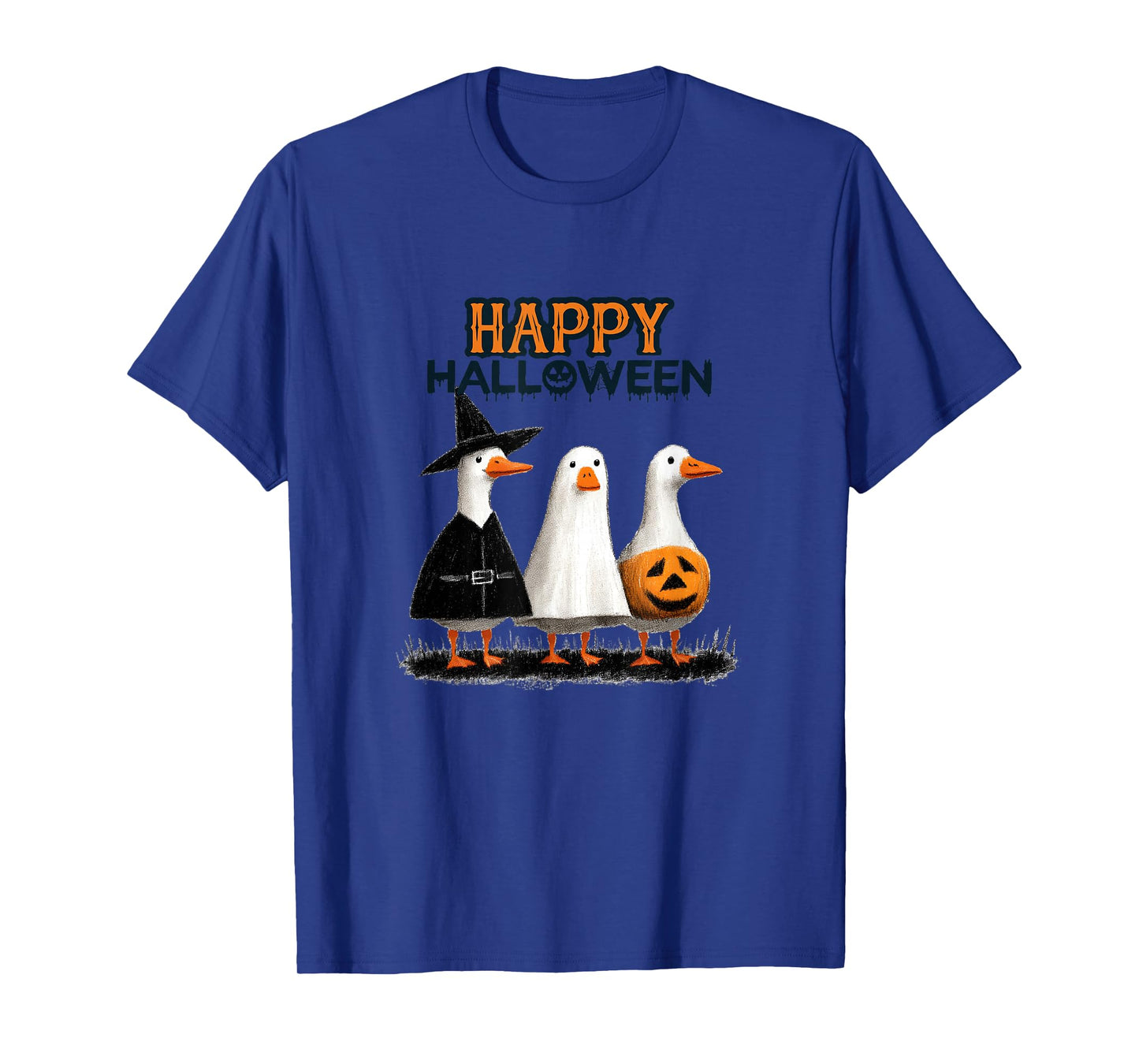 Funny Halloween Goose, Witch Ghost Cute Pet Costume T-Shirt